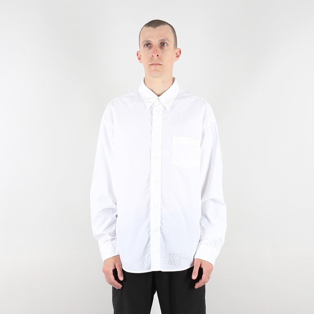 Minoka B.D L/S Shirt- White product photo