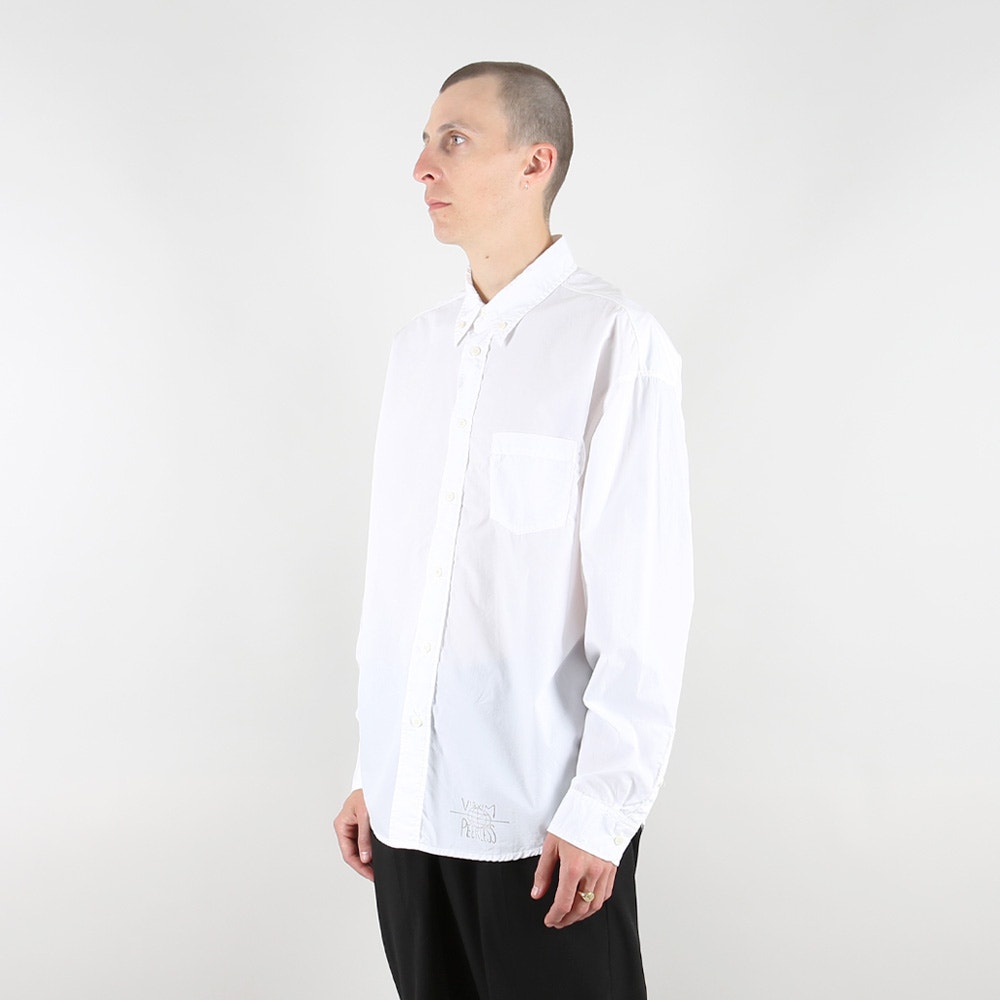 Minoka B.D L/S Shirt- White product photo