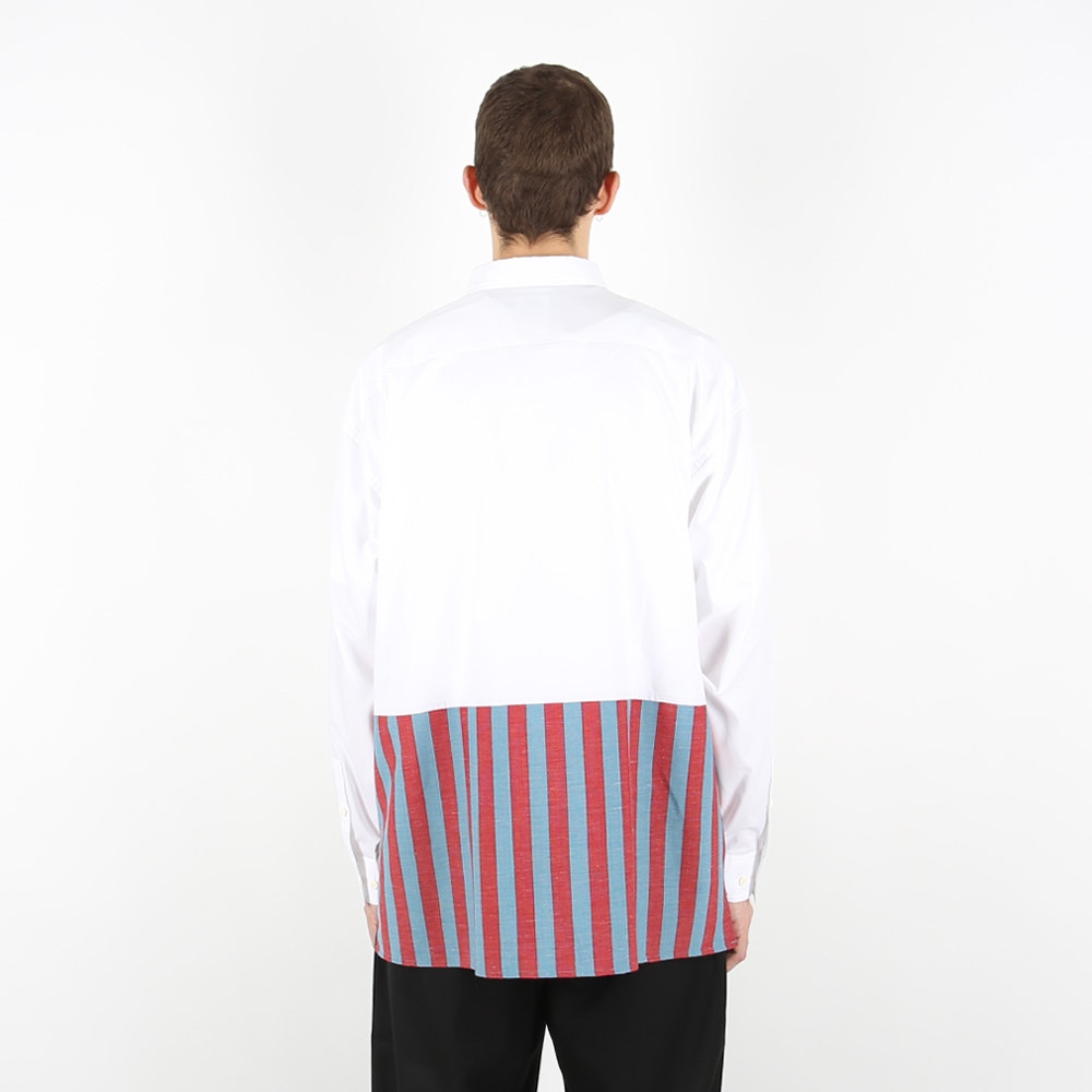 Chore Marcella L/S Stripes Shirt- White product photo