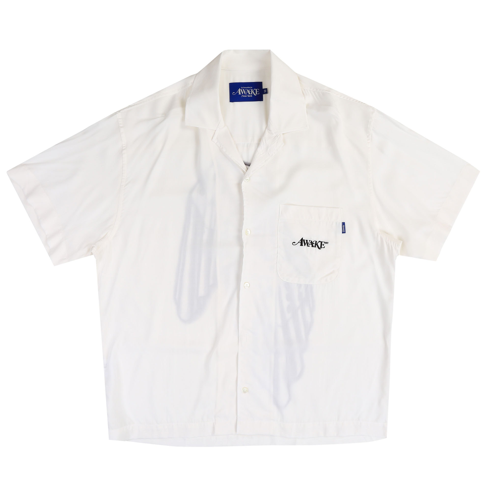 Dice Printed Rayon Camp Shirt - White product photo