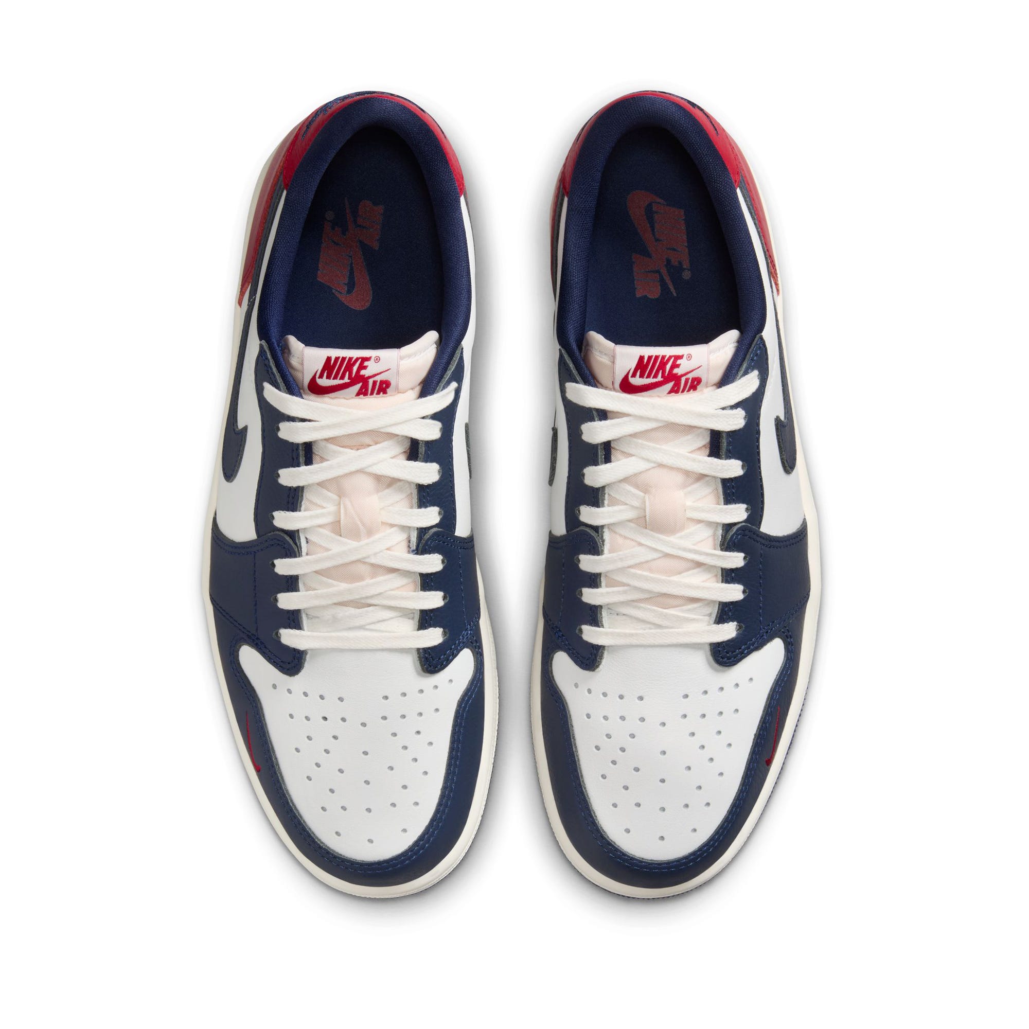 Air Jordan 1 Retro Low Summit White Gym Red