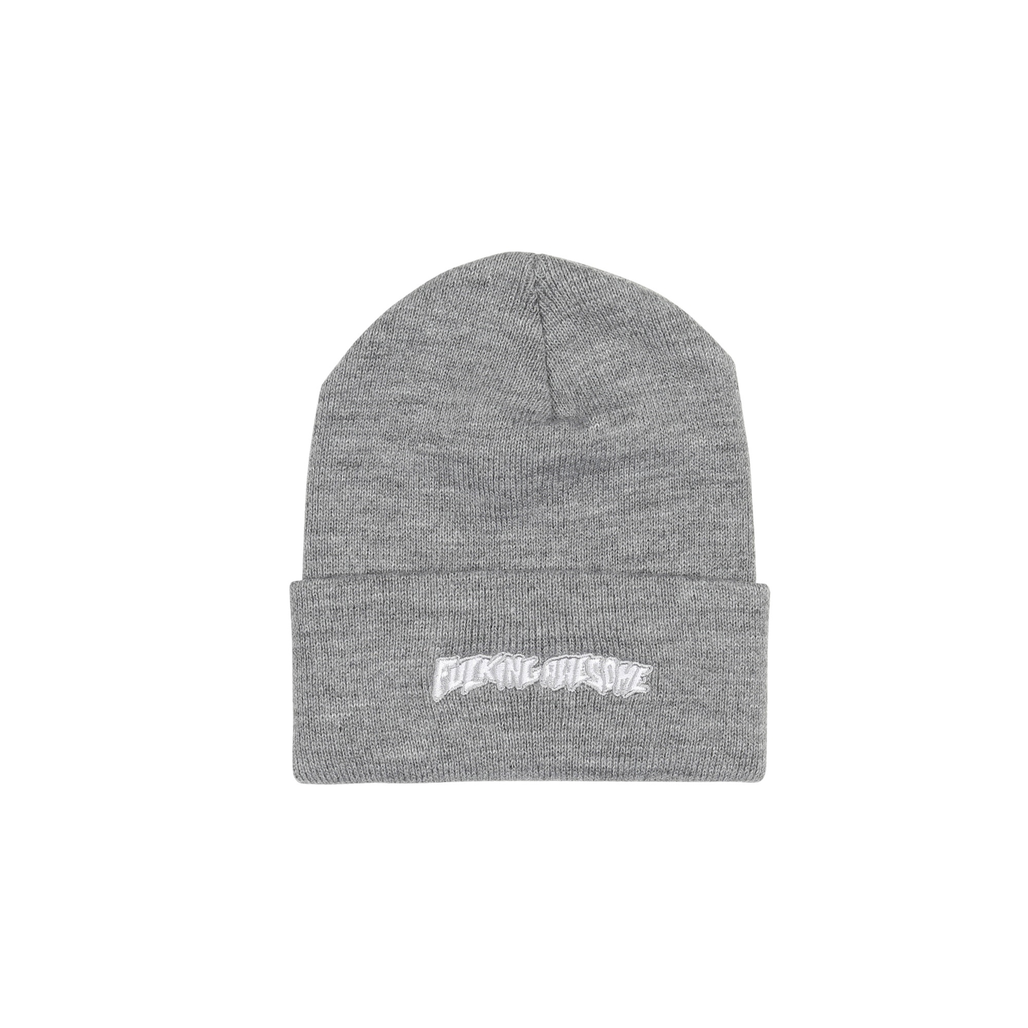 Little Stamp Embroid Beanie - Heather Grey product photo