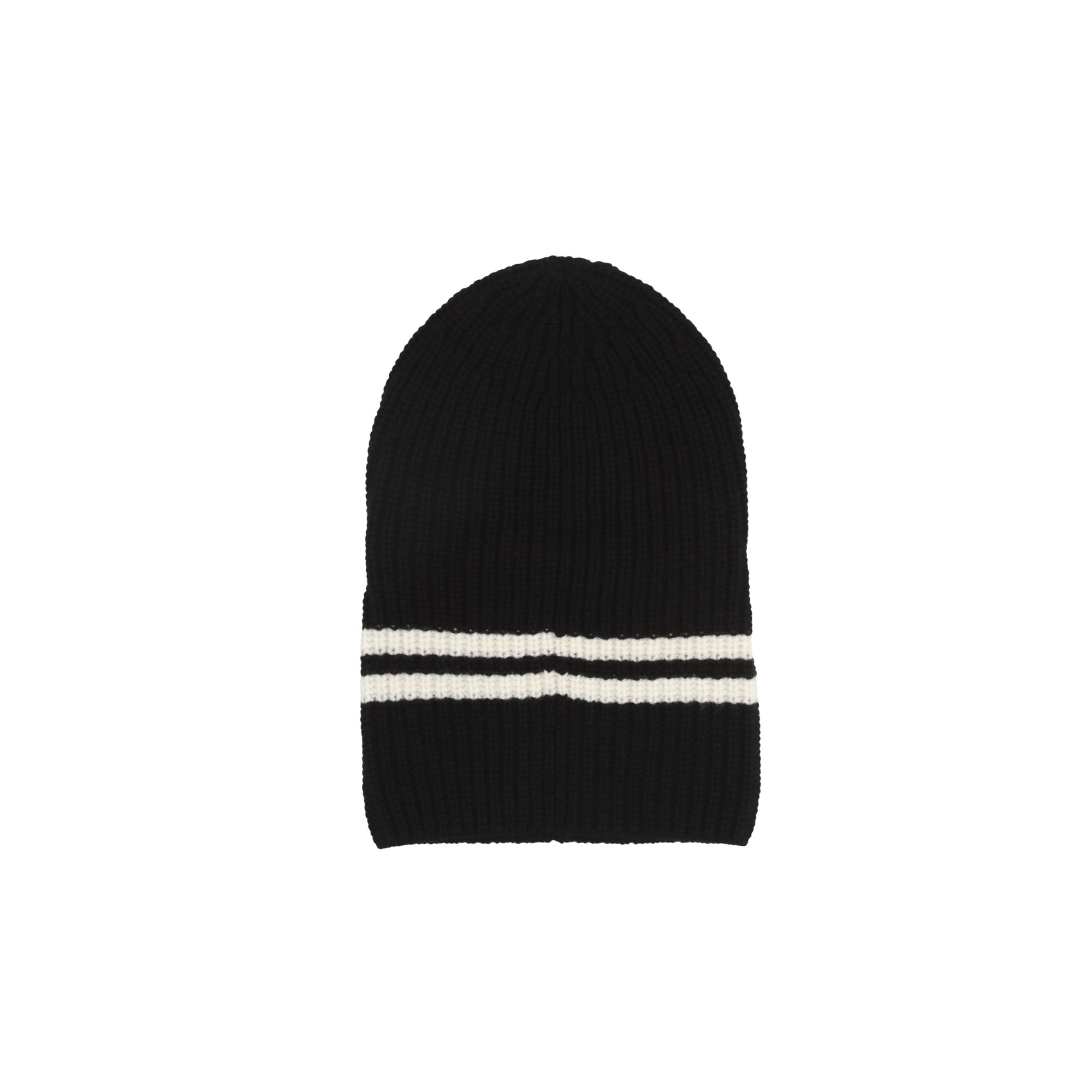 Lamb Wool Cardigan Balaclava - Black product photo
