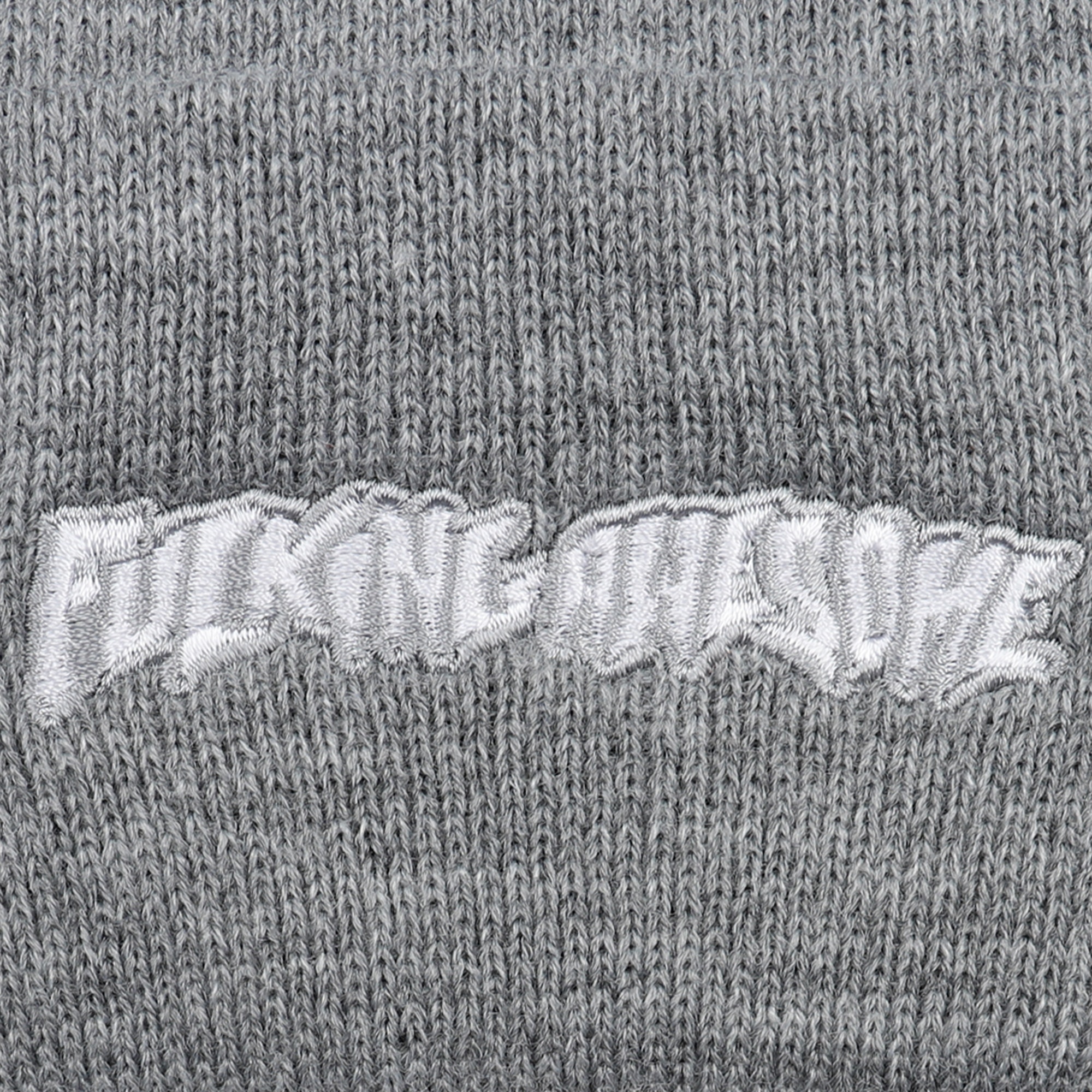 Little Stamp Embroid Beanie - Heather Grey product photo