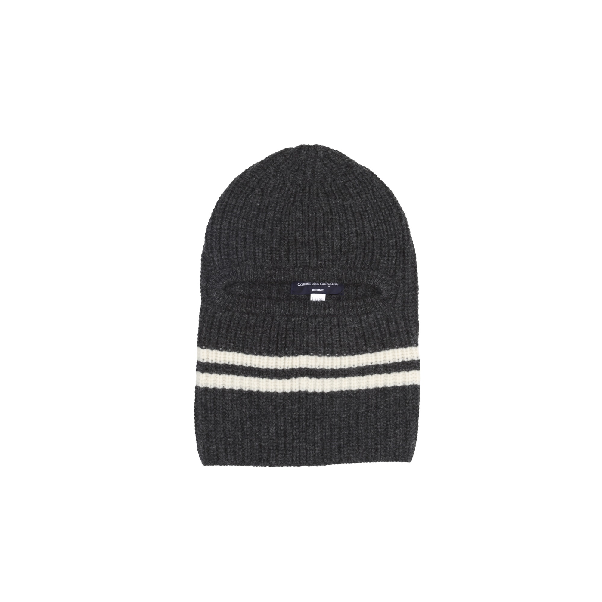 Lamb Wool Cardigan Balaclava - Charcoal product photo