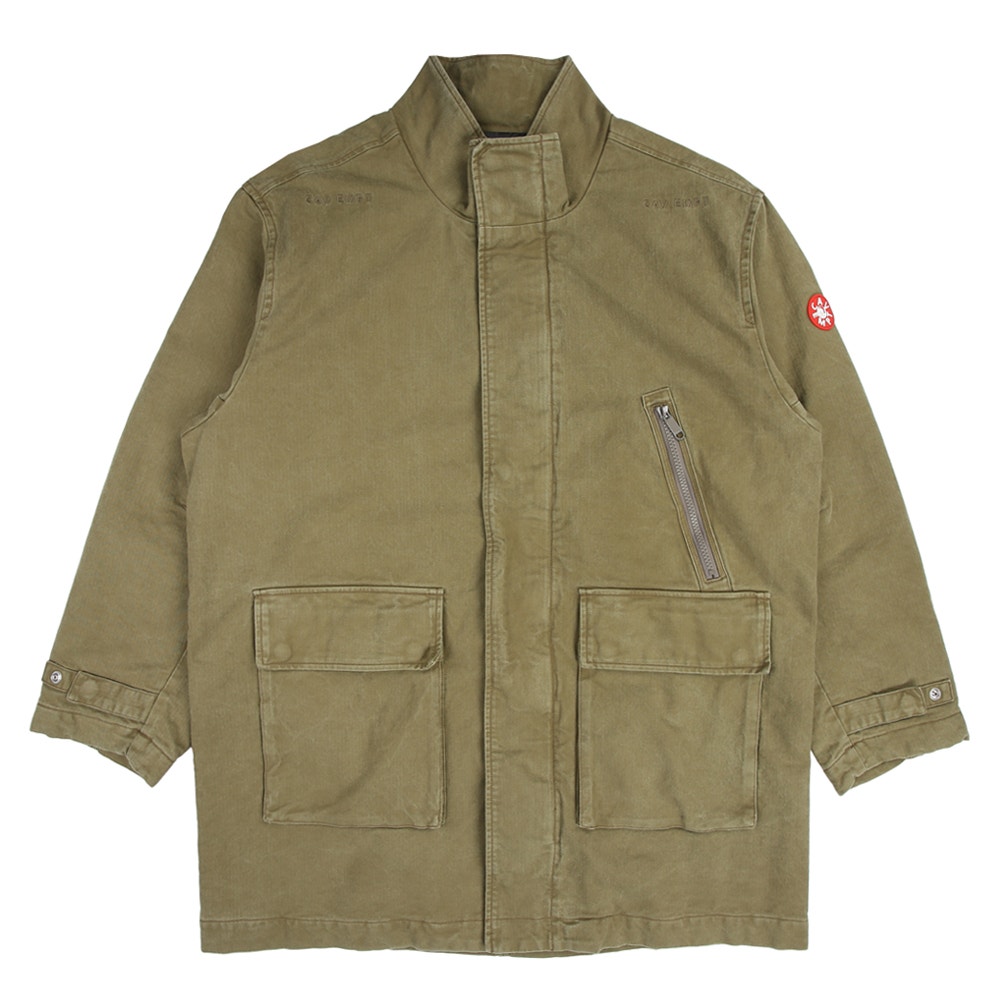 Fly Flap Zip Jacket- Khaki product photo