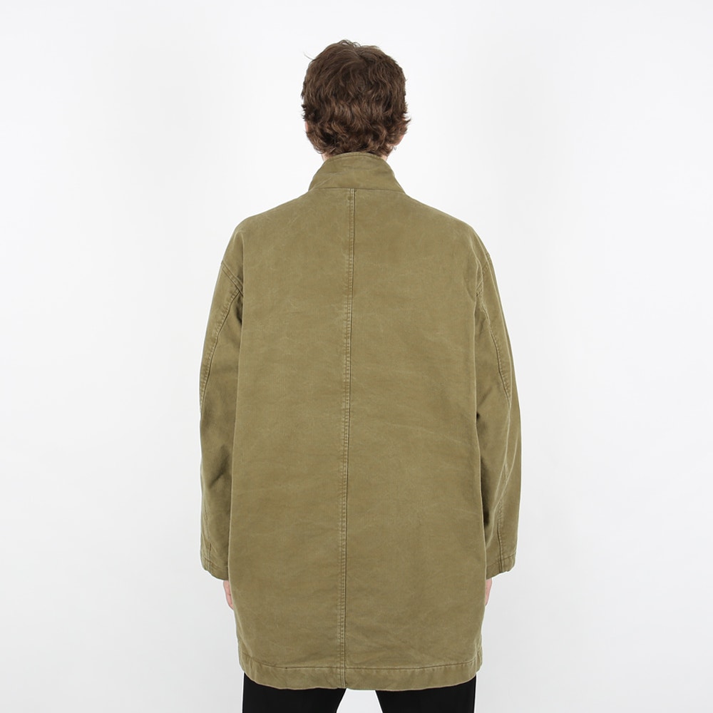 Fly Flap Zip Jacket- Khaki product photo