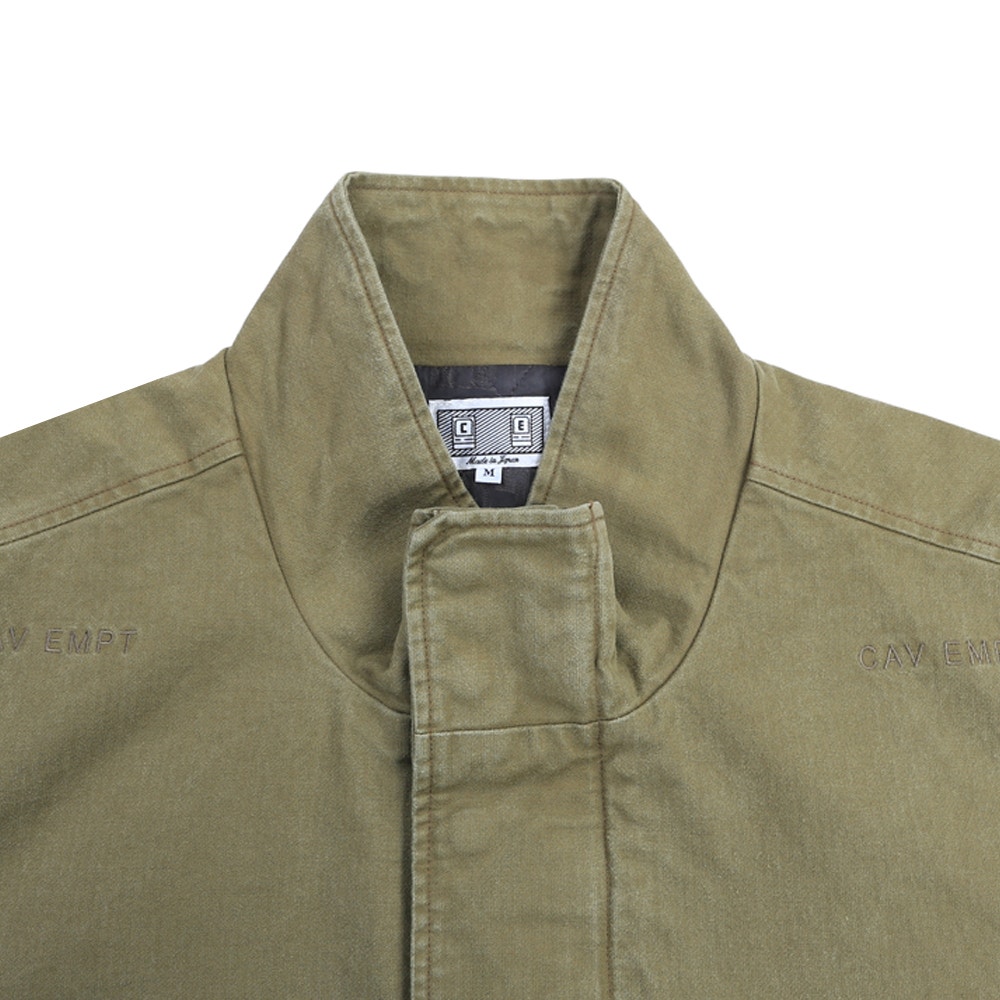 Fly Flap Zip Jacket- Khaki product photo