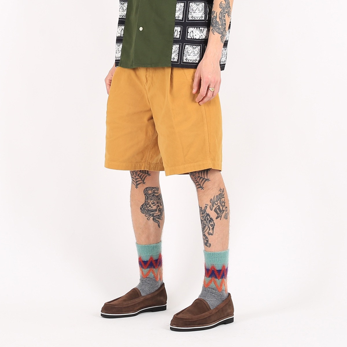 Brushed Cotton Shorts- Beige product photo