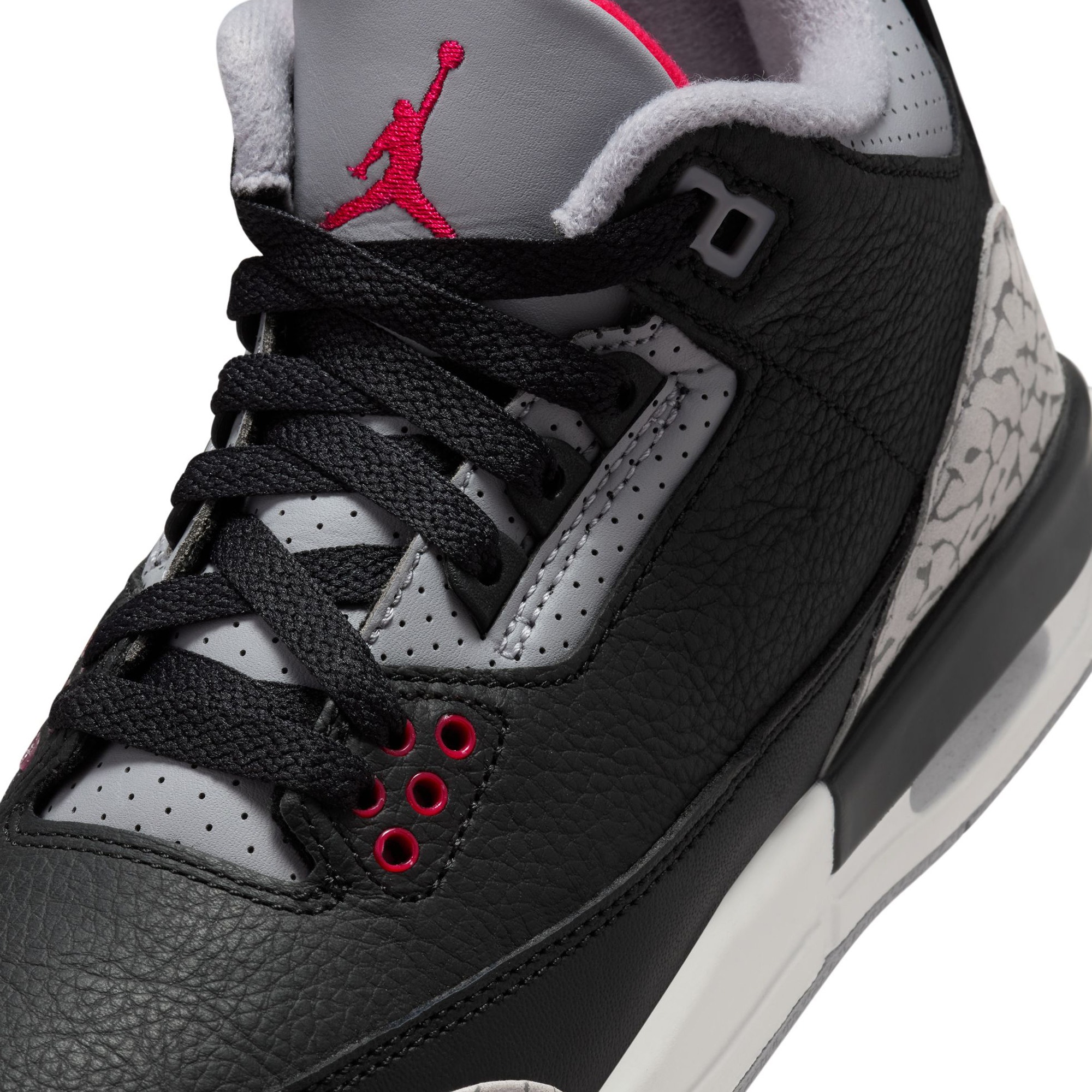 Air Jordan 3 Retro GS - Black/Fire Red product photo