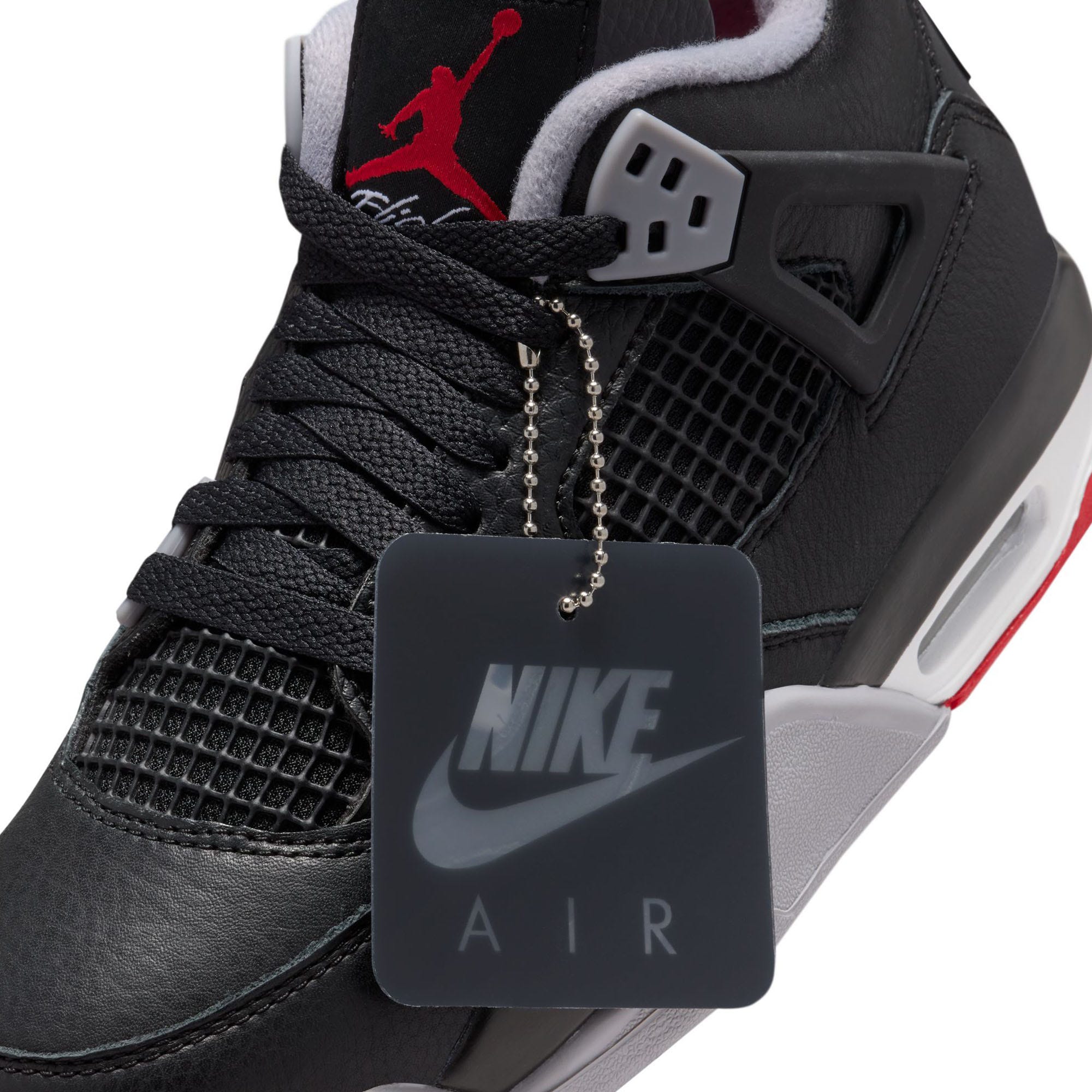 Air Jordan 4 Retro Bred Reimagined GS Black Fire Red