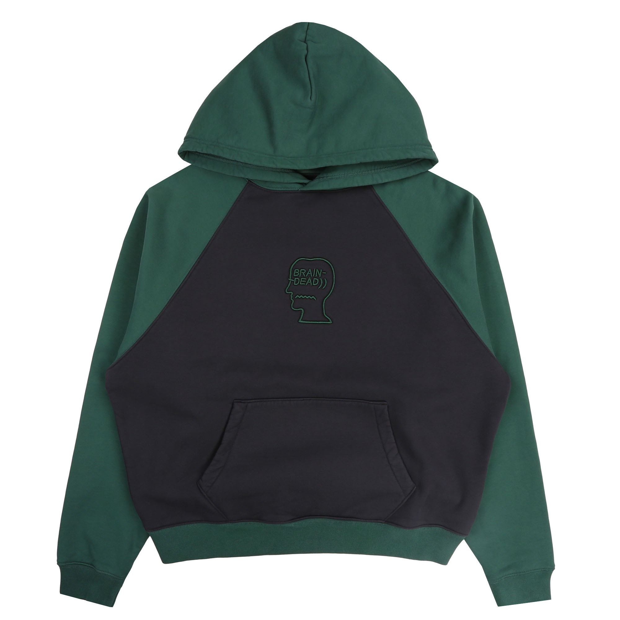 Pigment Wash Logo Head Hoodie - Navy product photo