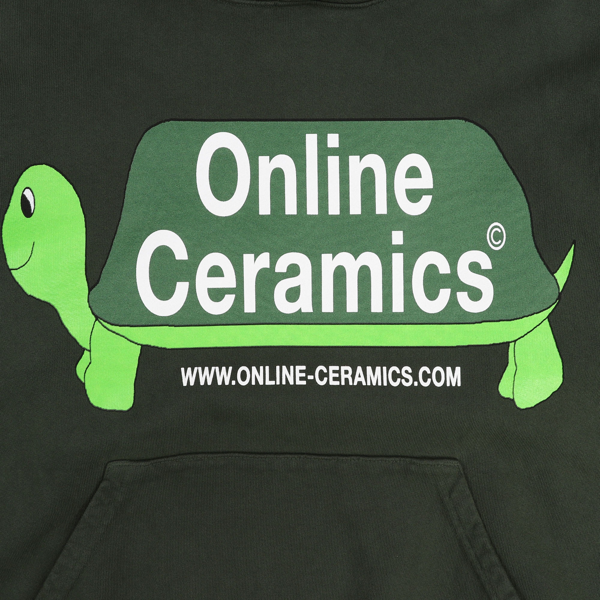 Long Turtle Logo Hoodie - Ivy product photo