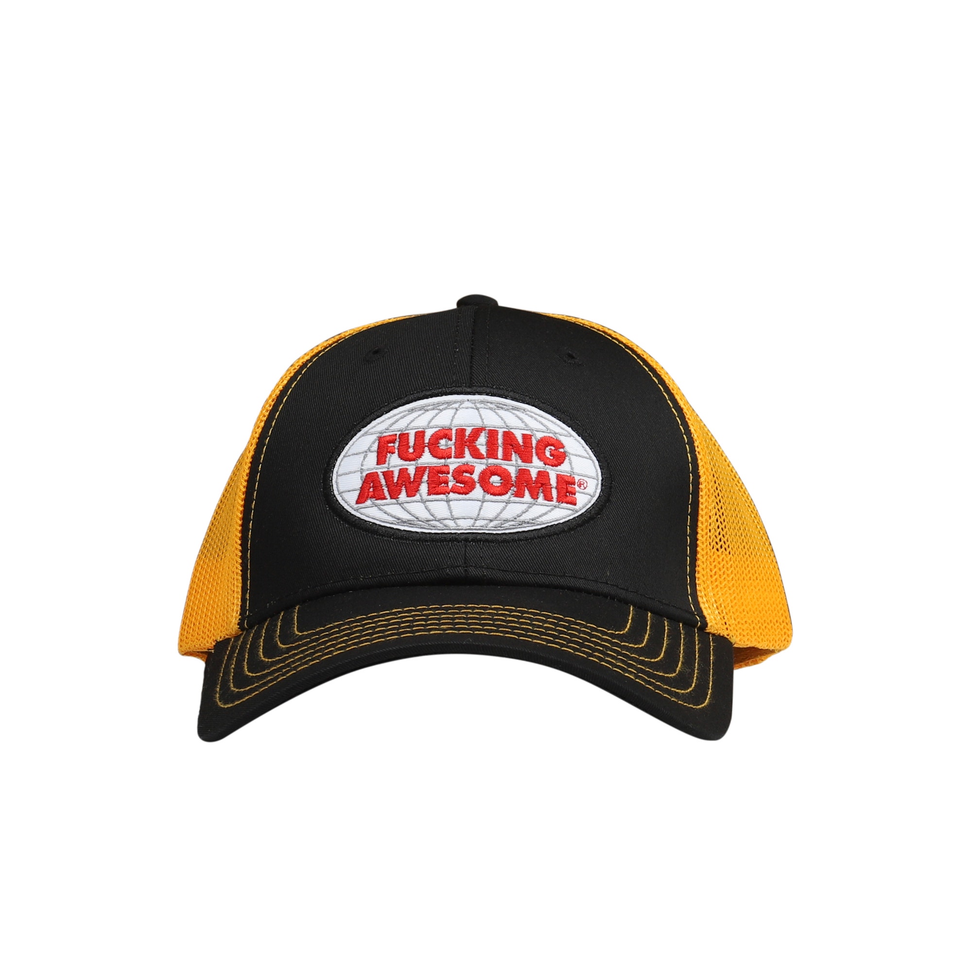 Mechanics Six Panel Mesh Hat - Black/Gold product photo