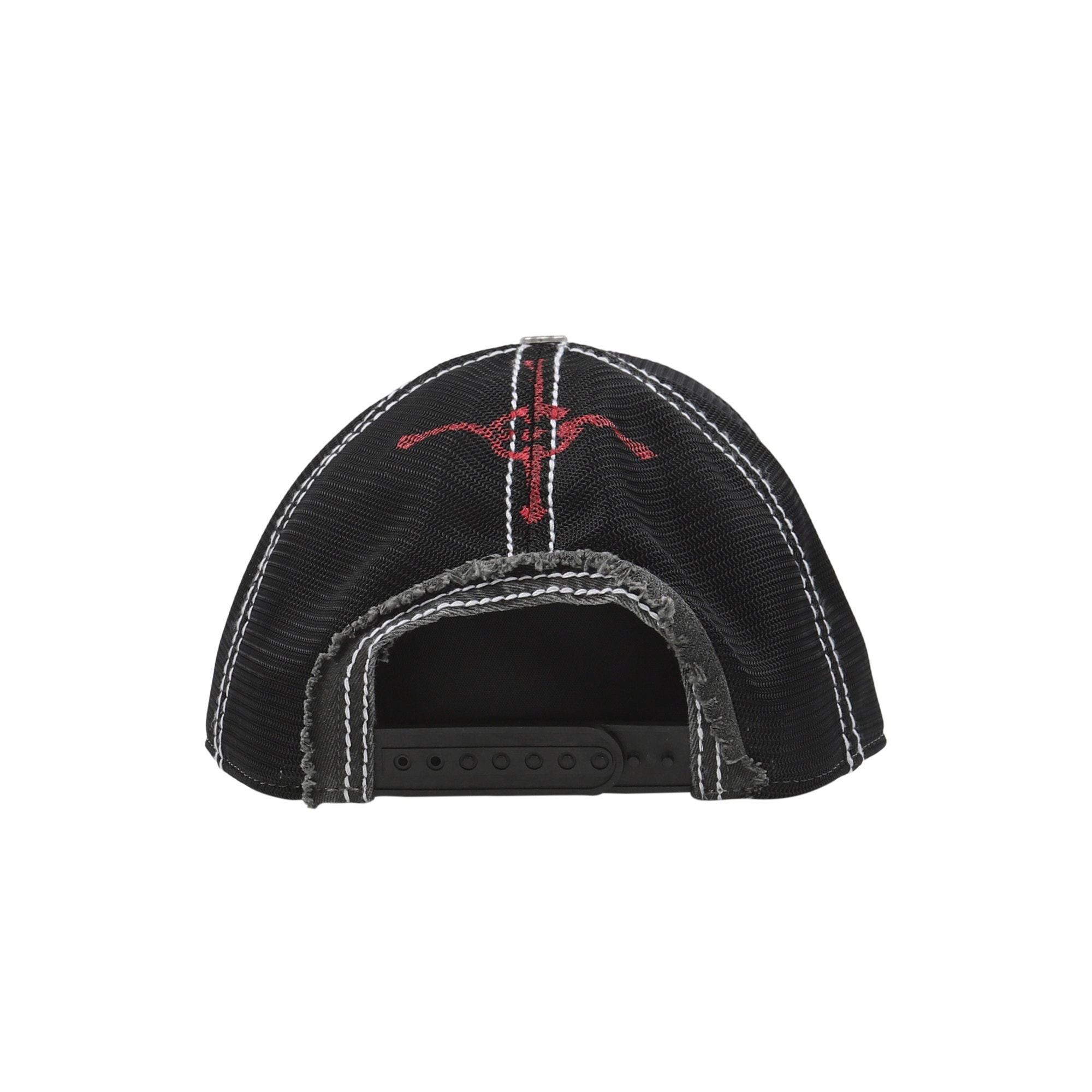 Chito Seahorse Patch Mesh Cap - Washed Black product photo