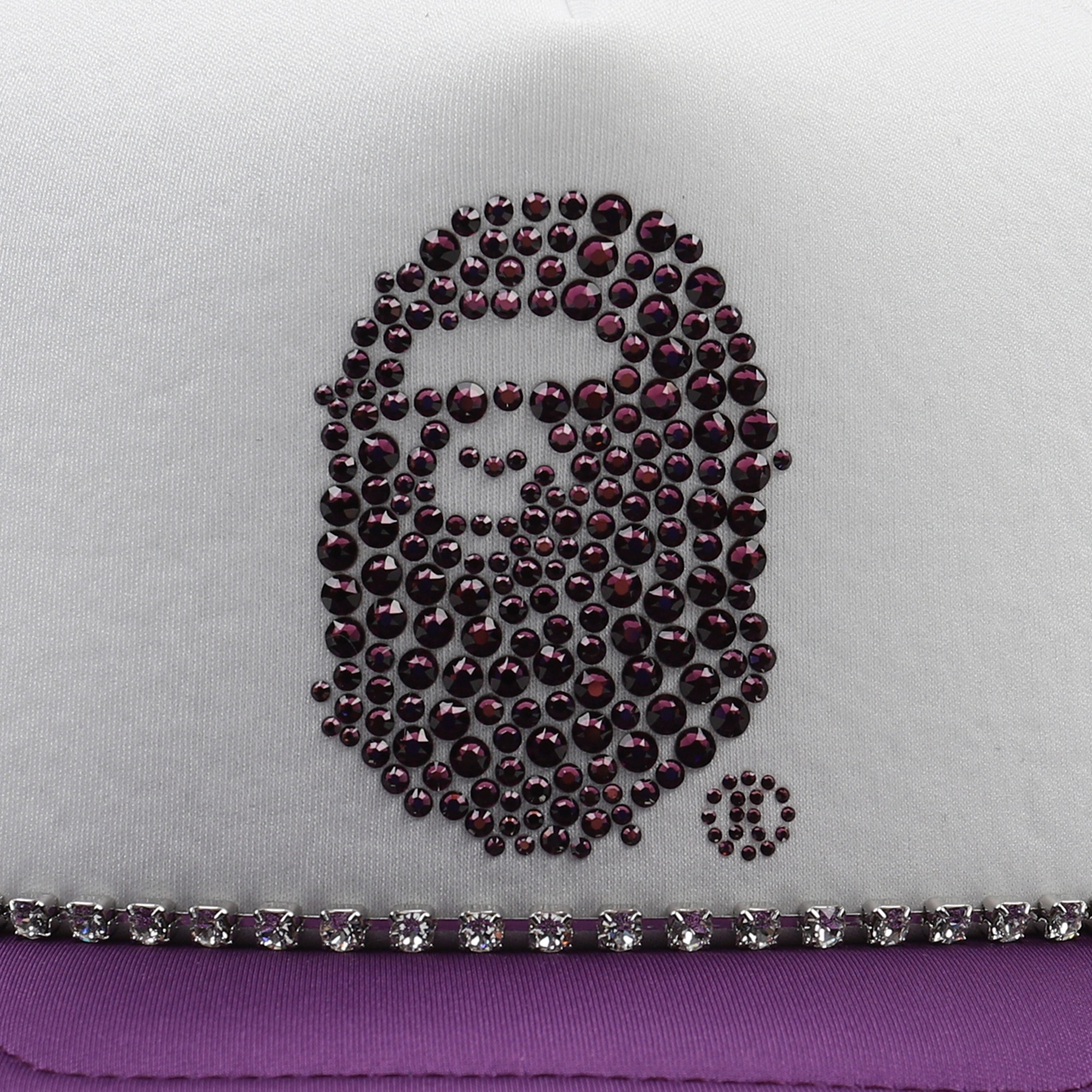 Swarovski Ape Head Mesh Cap - Purple product photo