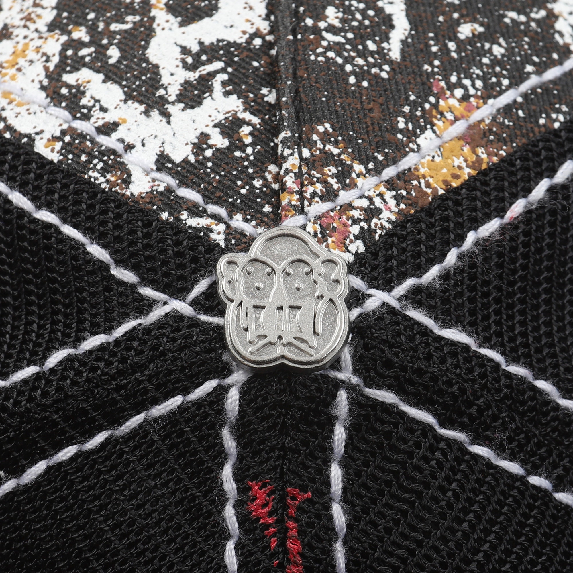 Chito Seahorse Patch Mesh Cap - Washed Black product photo