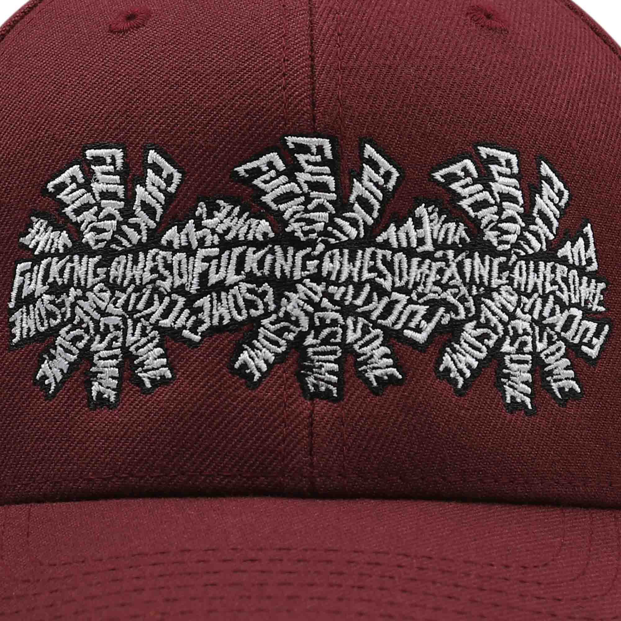 3 Stamp Snapback - Maroon product photo