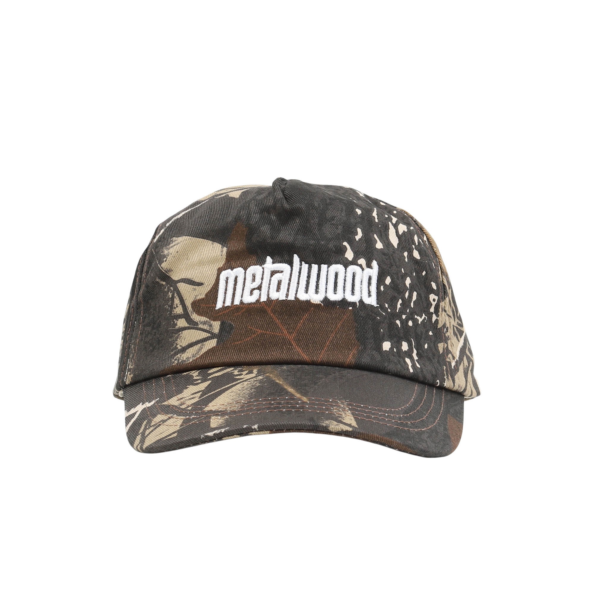 Metal Logo 5-Panel Hat - Real Leaf Camo product photo