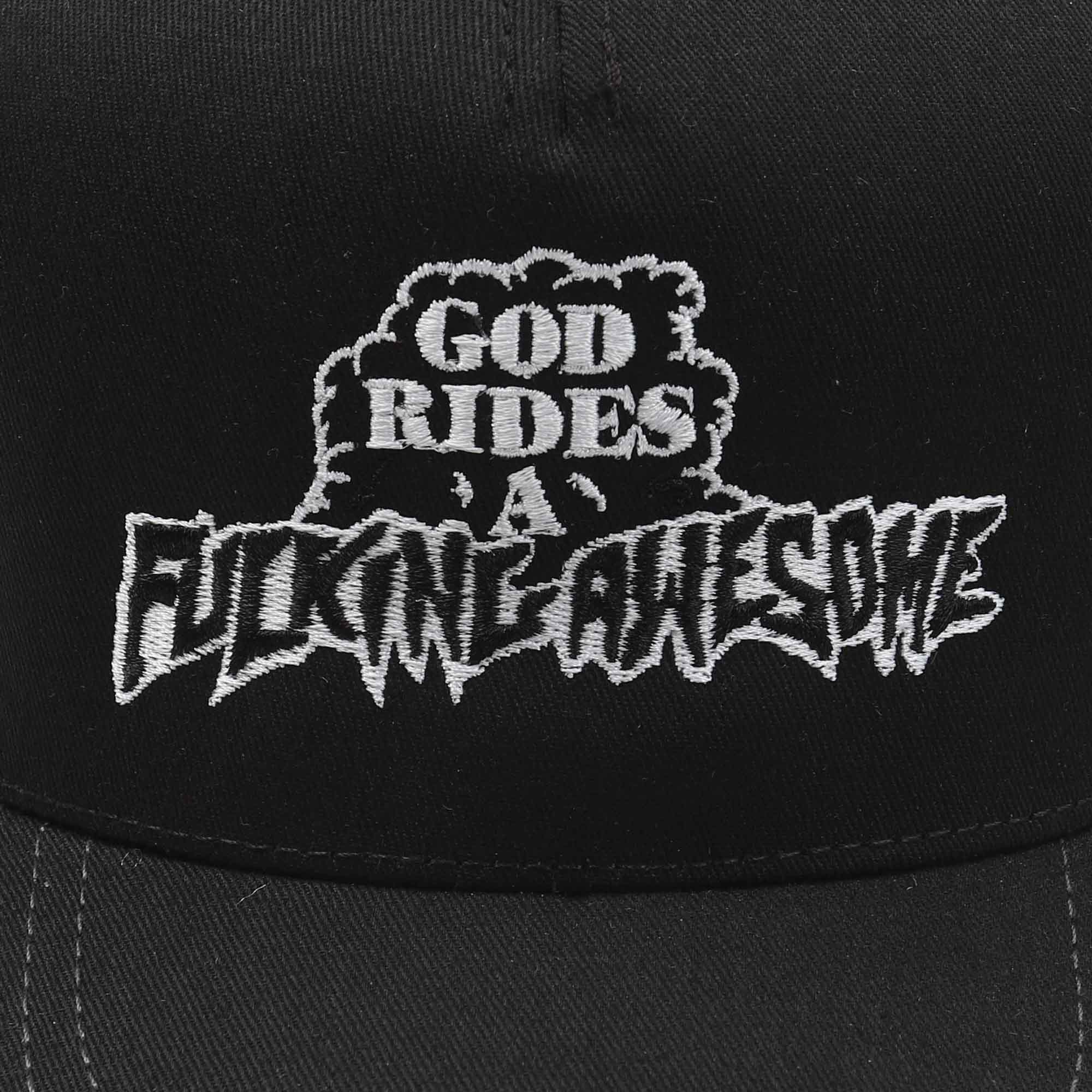 God Rides FA Trucker Hat - Grey/Black product photo