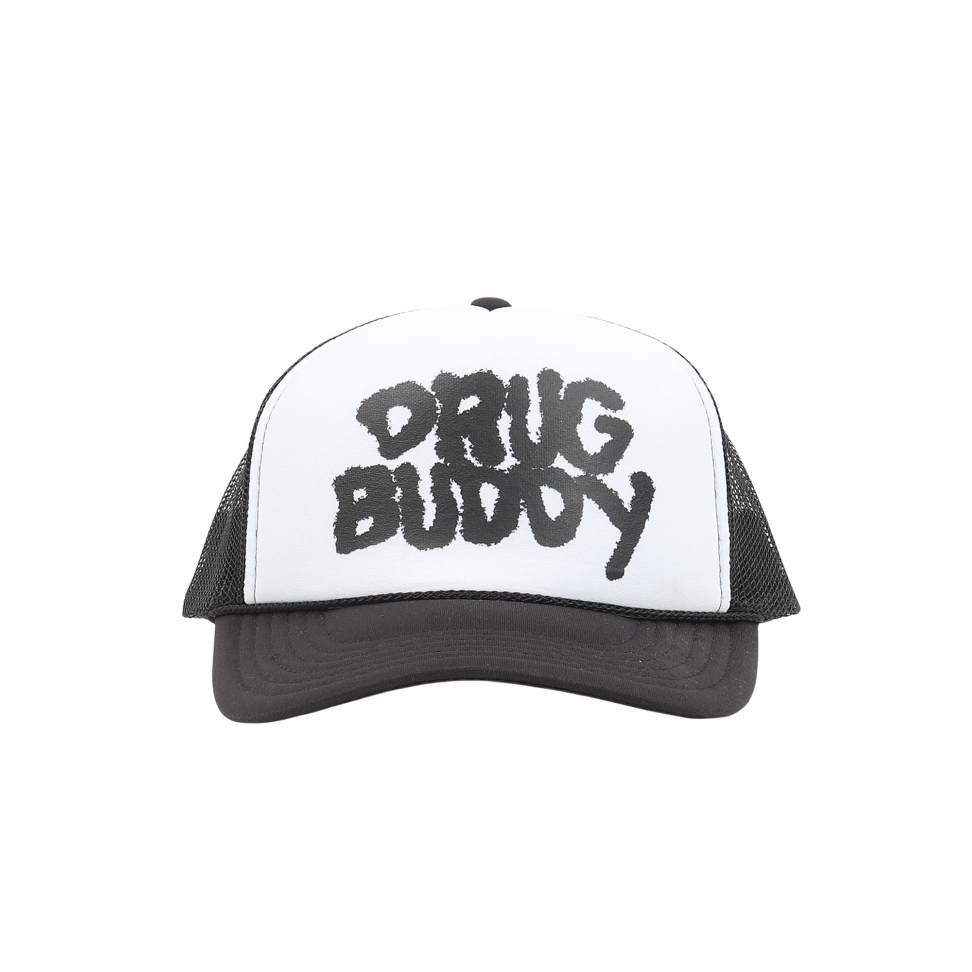 Drug Buddy Trucker Hat - White/Black product photo