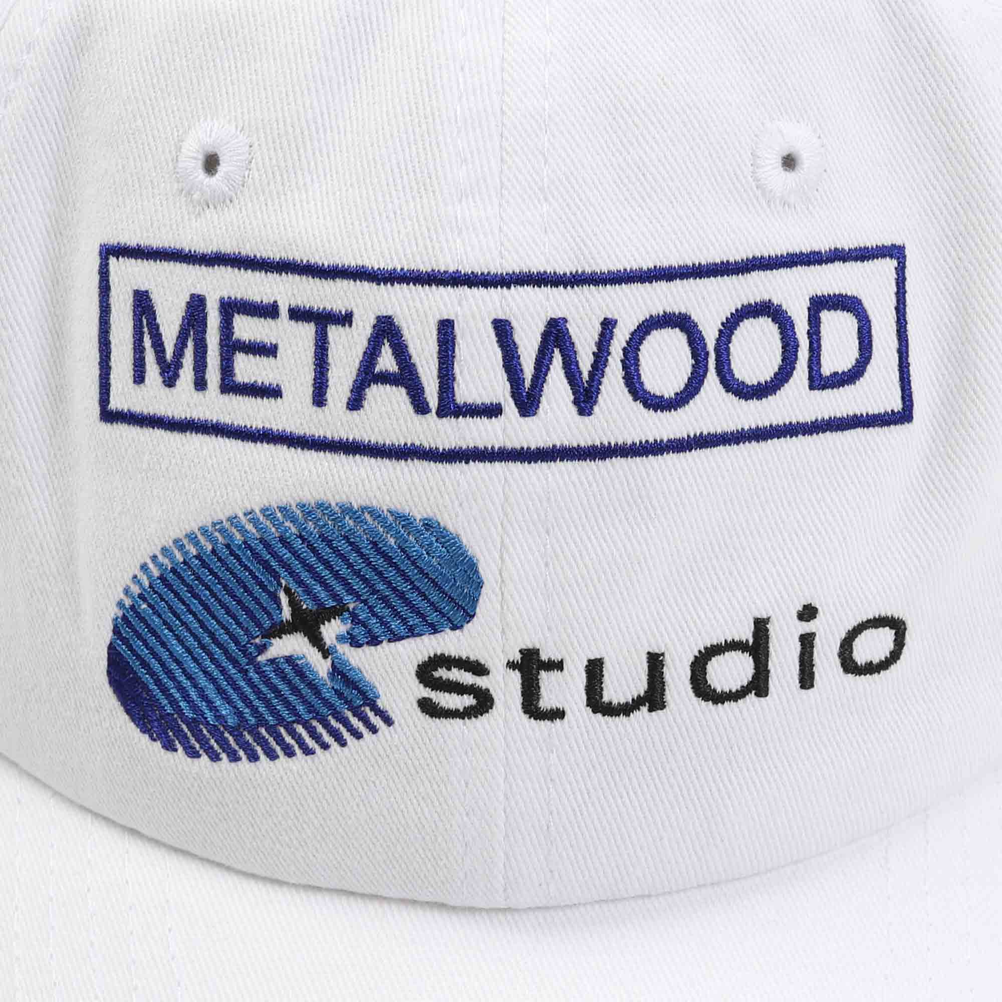 Network 6-Panel Strapback Hat - White product photo