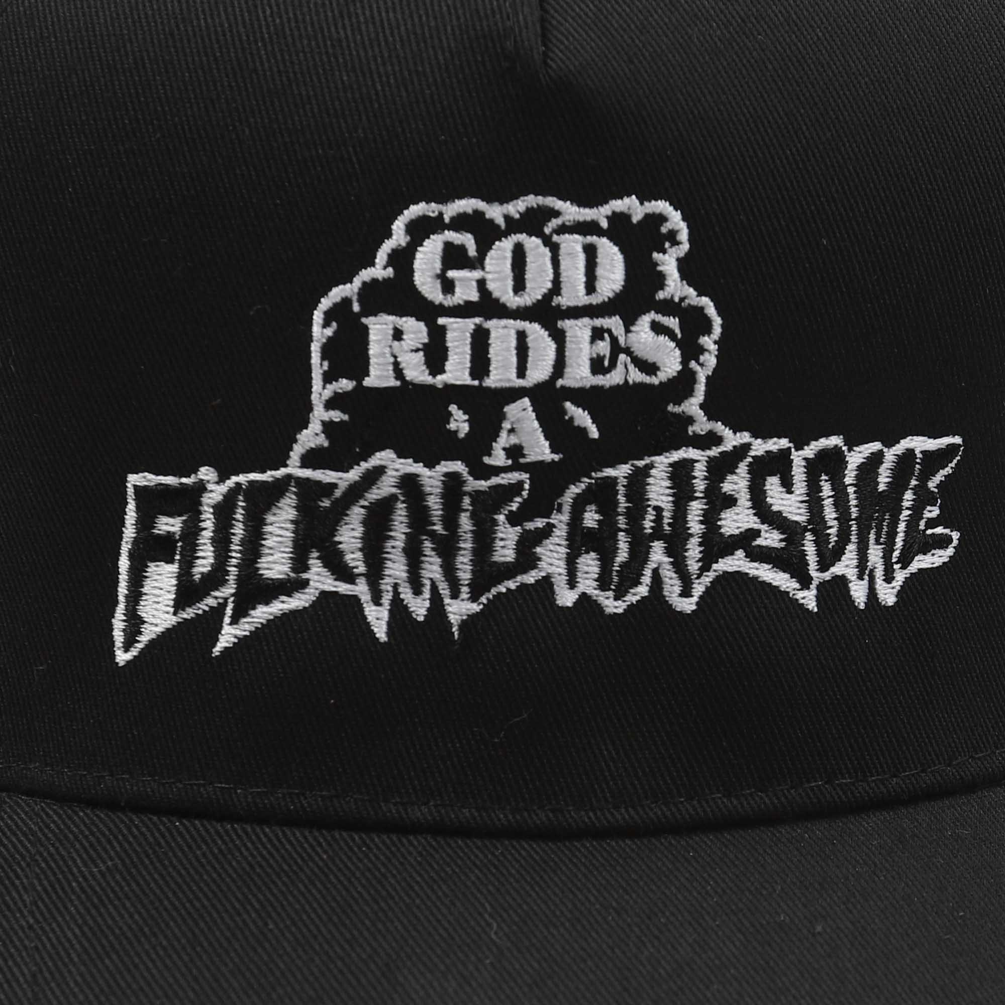 God Rides FA Trucker Hat - Black product photo