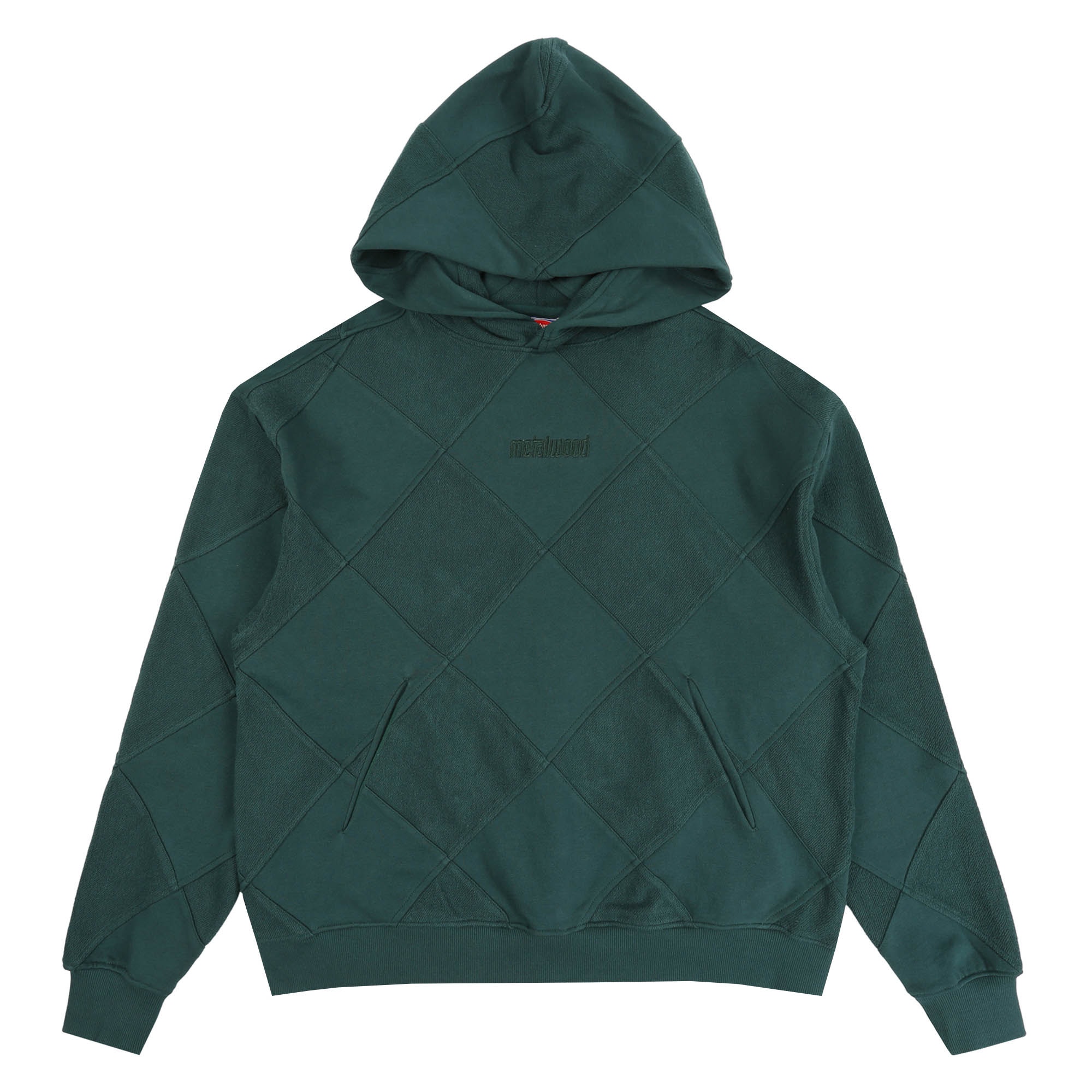 Diamond Terry Hooded Sweatshirt - Forest product photo