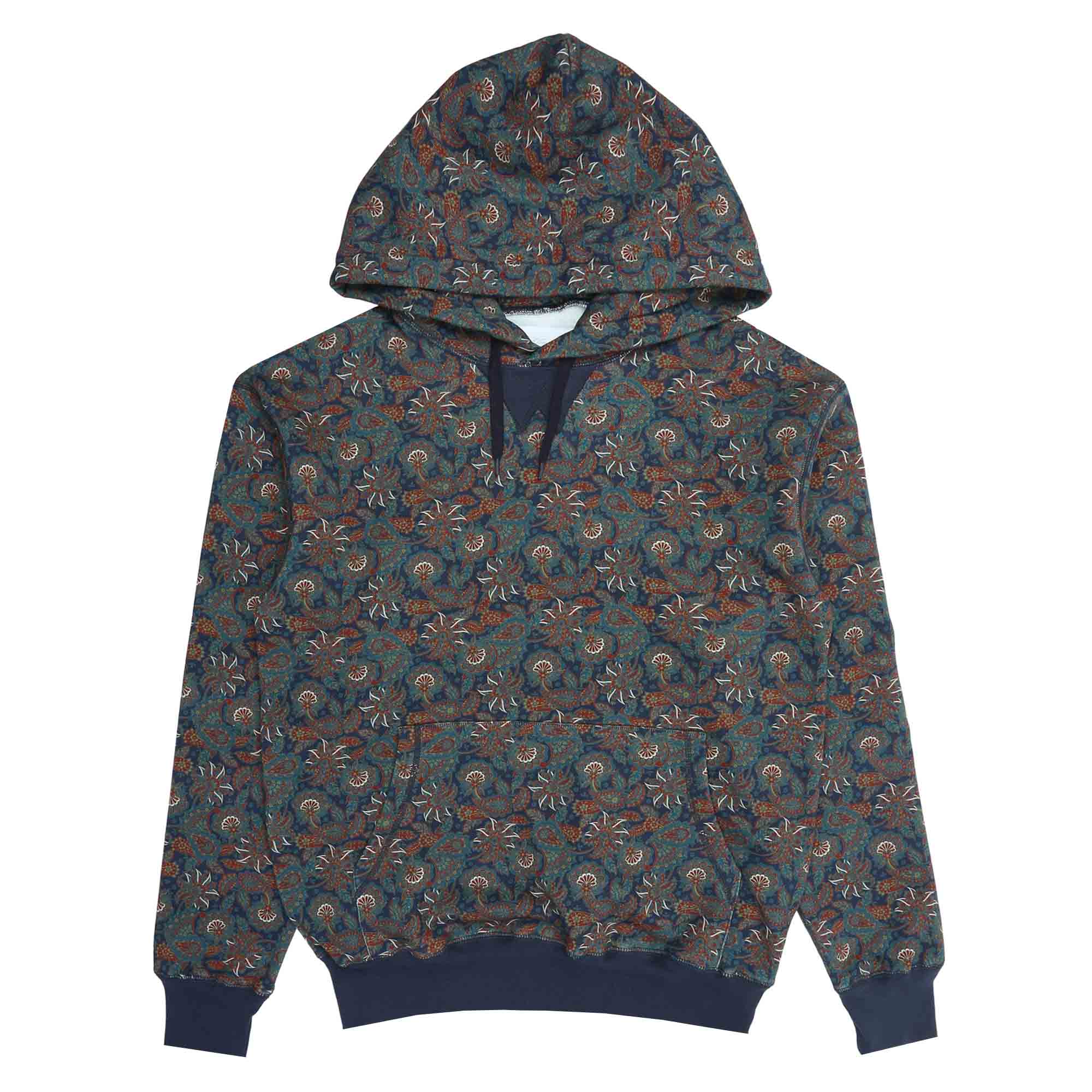 Paisley Hoodie - Navy product photo