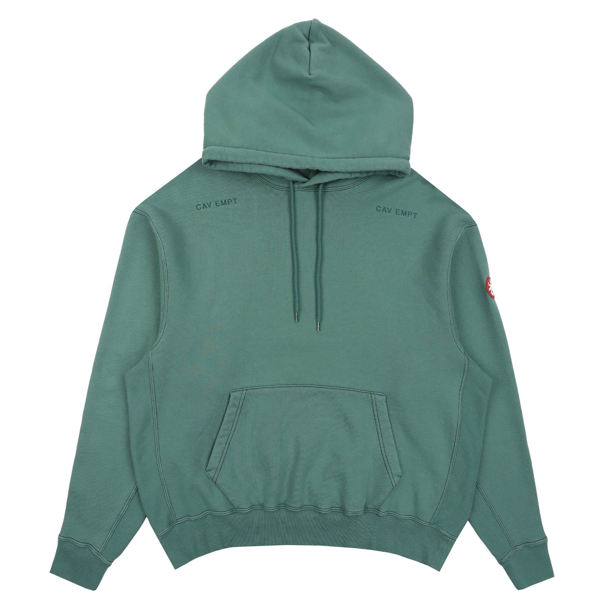 Washed District Patch Heavy Hoody - Green product photo