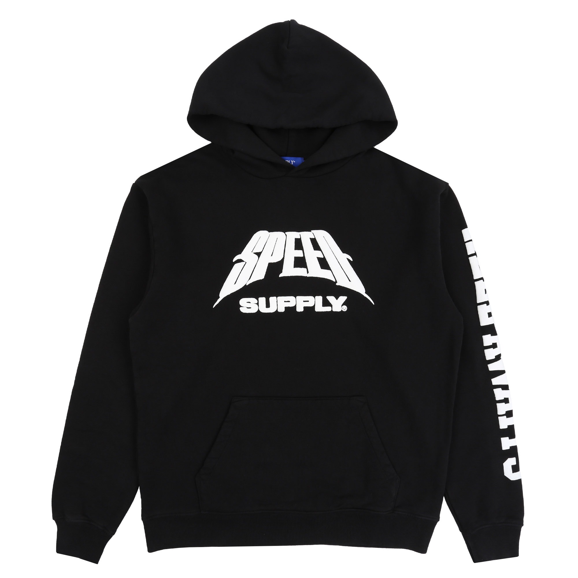 SUPPLY x SPEED Logo Hooded Sweatshirt - Black product photo