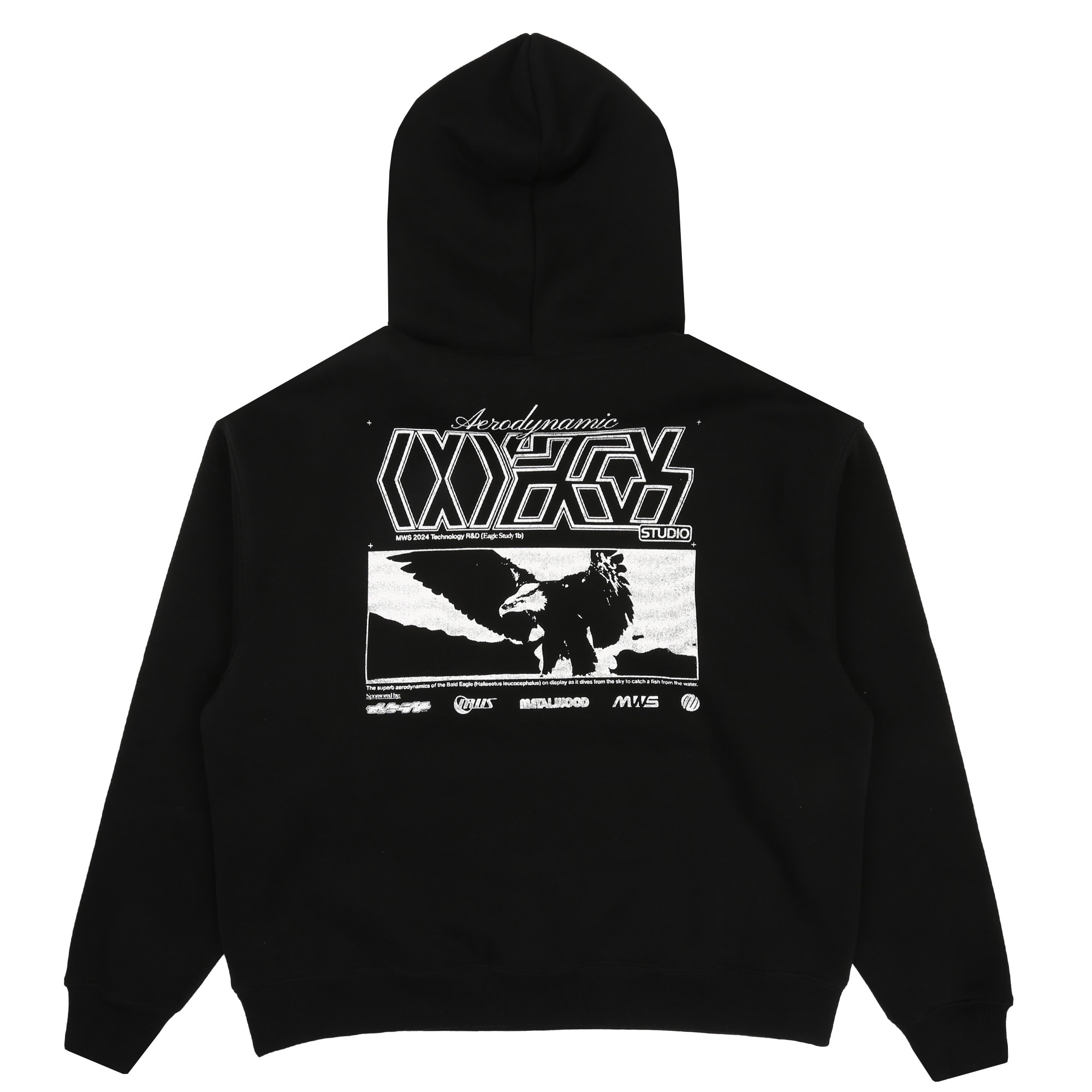Aerodynamic Hooded Sweatshirt - Black product photo
