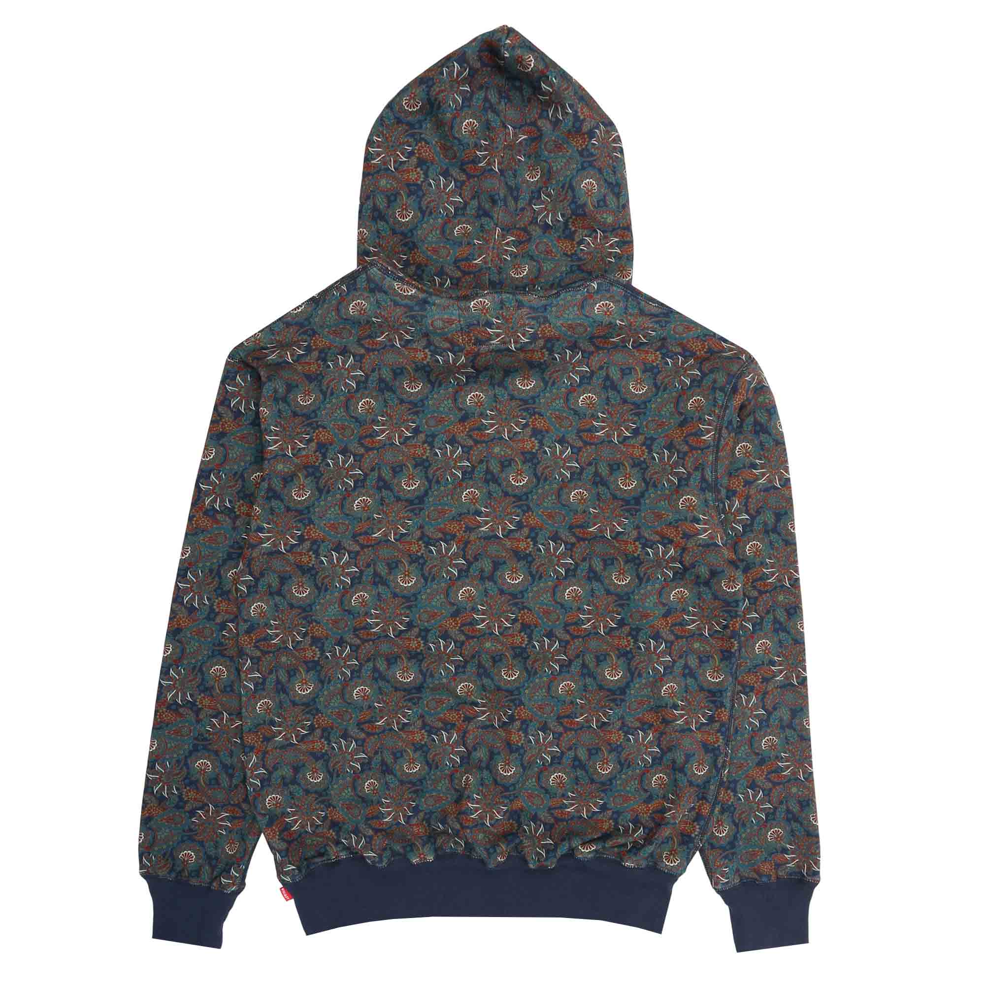 Paisley Hoodie - Navy product photo