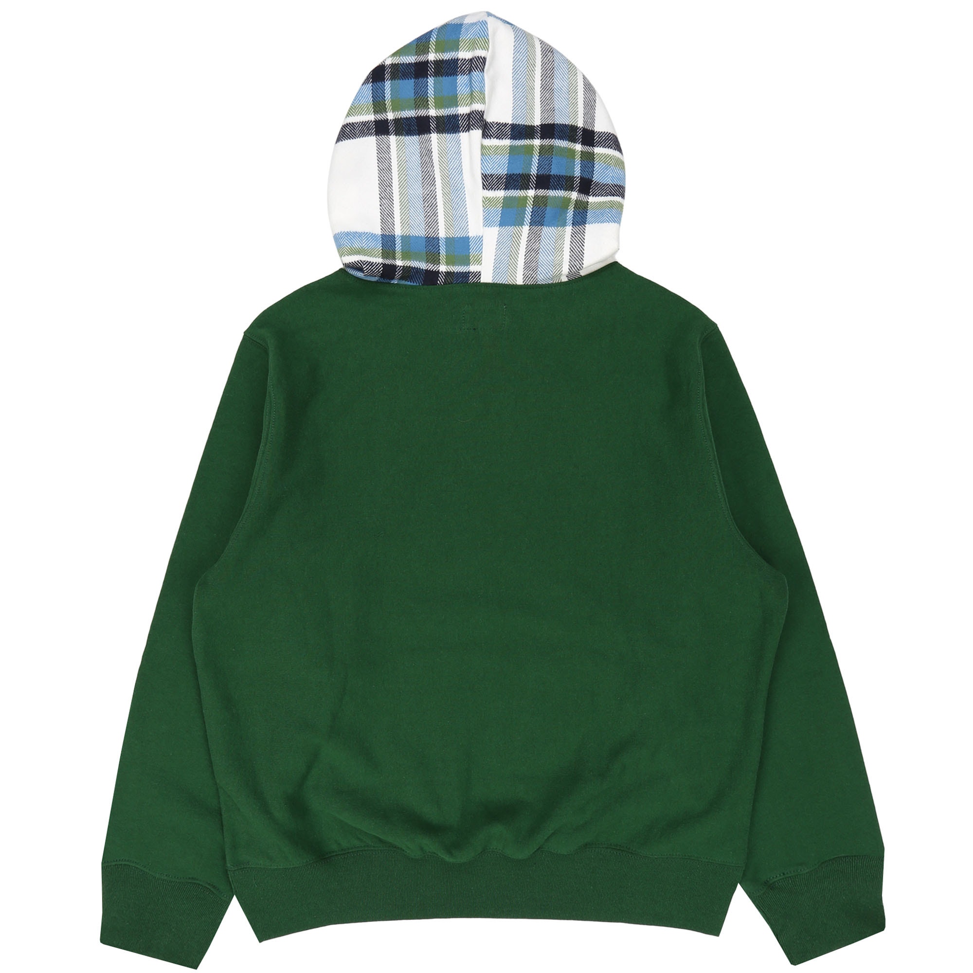 Flannel Hood Sweatshirt - Spartan Green product photo