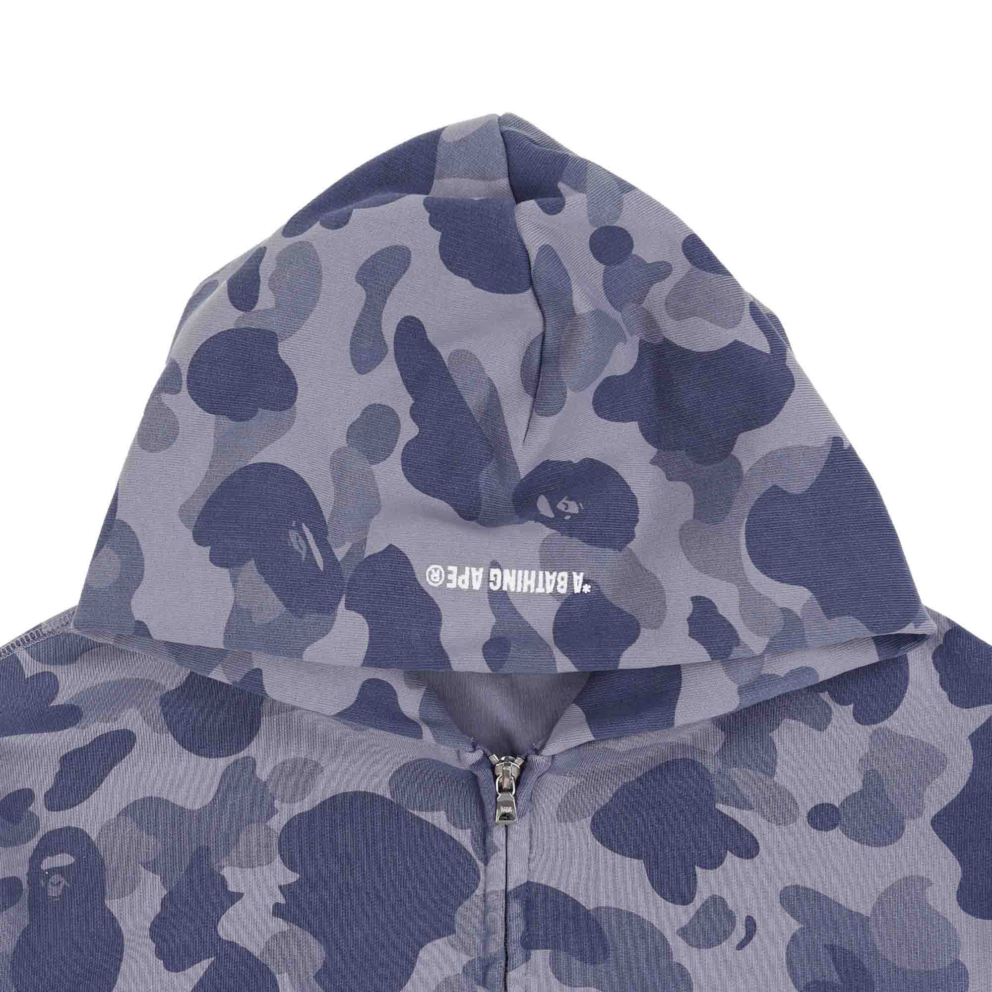 1st Camo Heavy Wash Cropped Zip Hood - Charcoal product photo