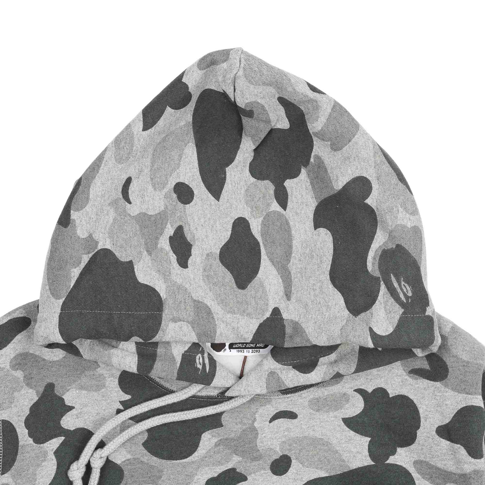 Camo Pullover Hoodie - Grey product photo