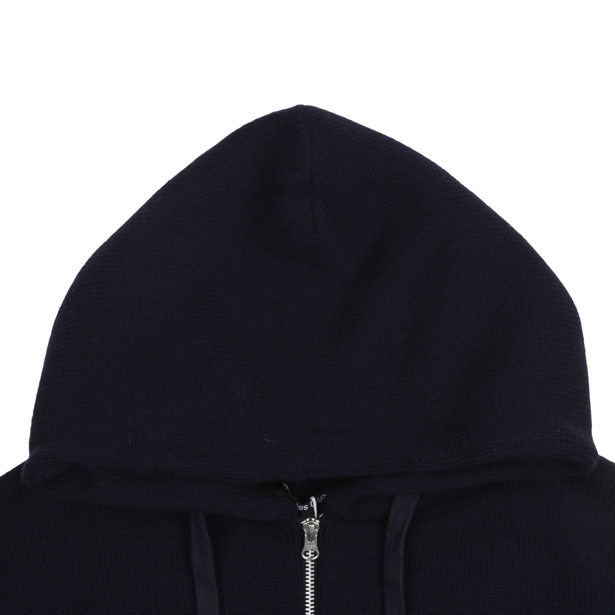 Lamb Wool Jersey Hoodie - Navy product photo