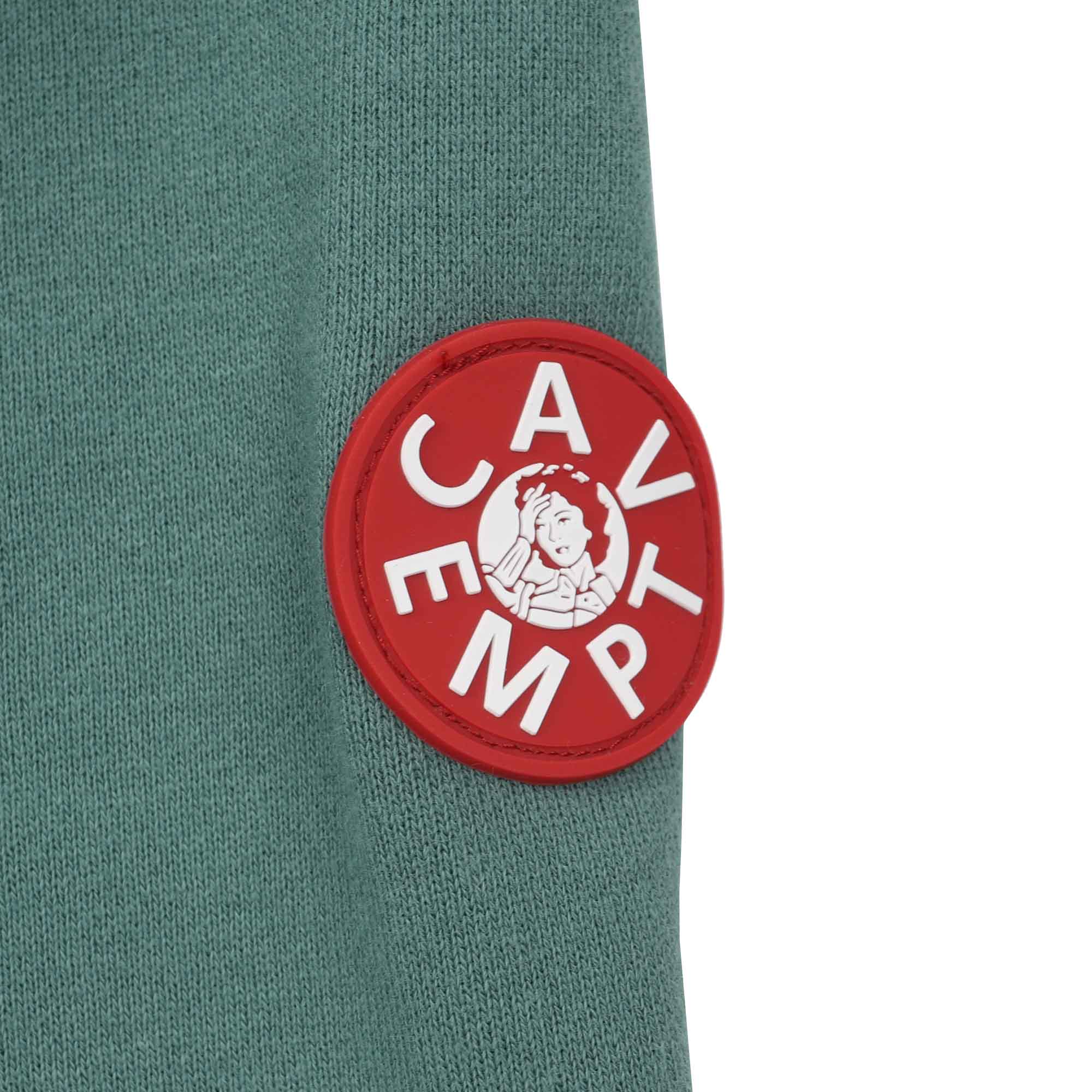 Washed District Patch Heavy Hoody - Green product photo