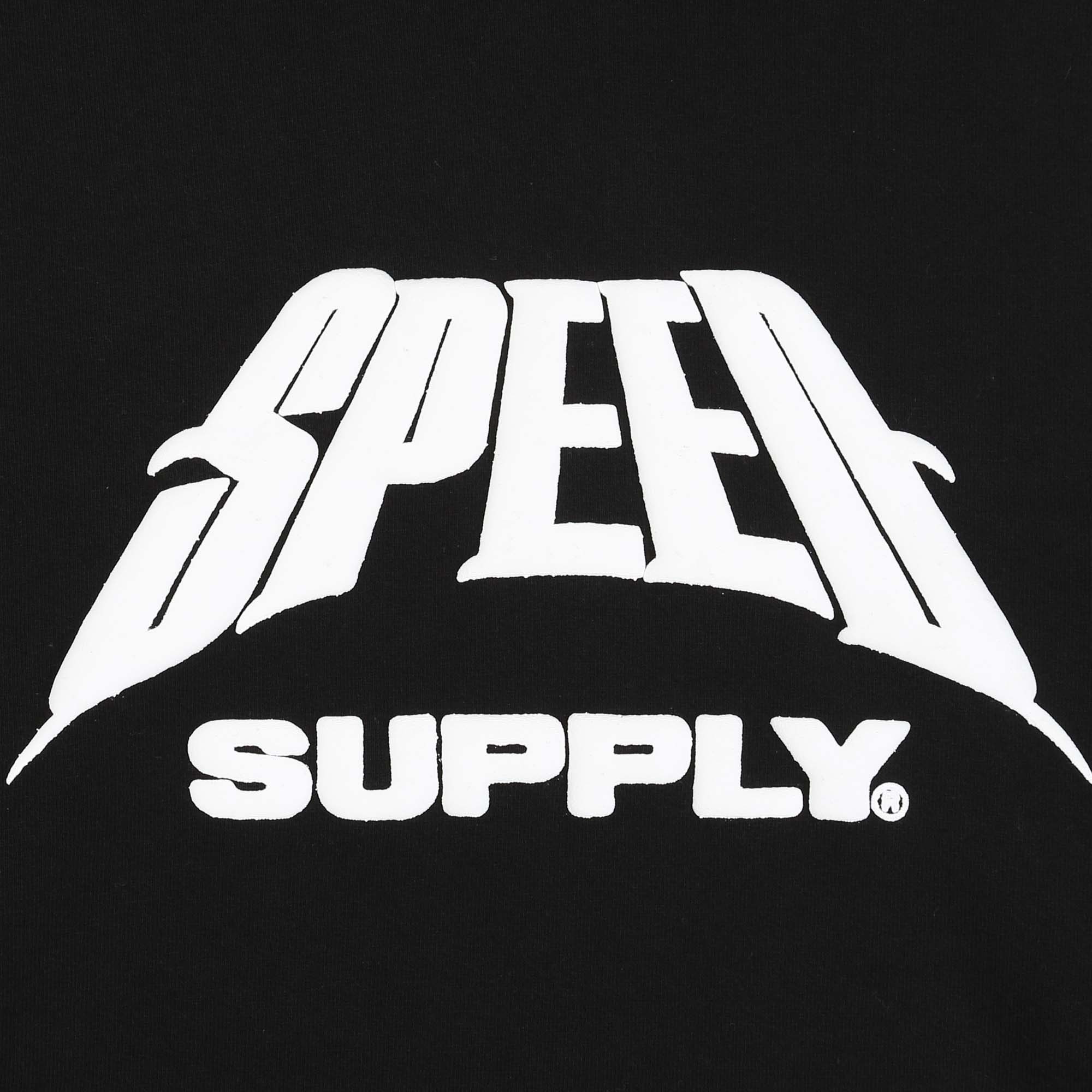 SUPPLY x SPEED Logo Hooded Sweatshirt - Black product photo