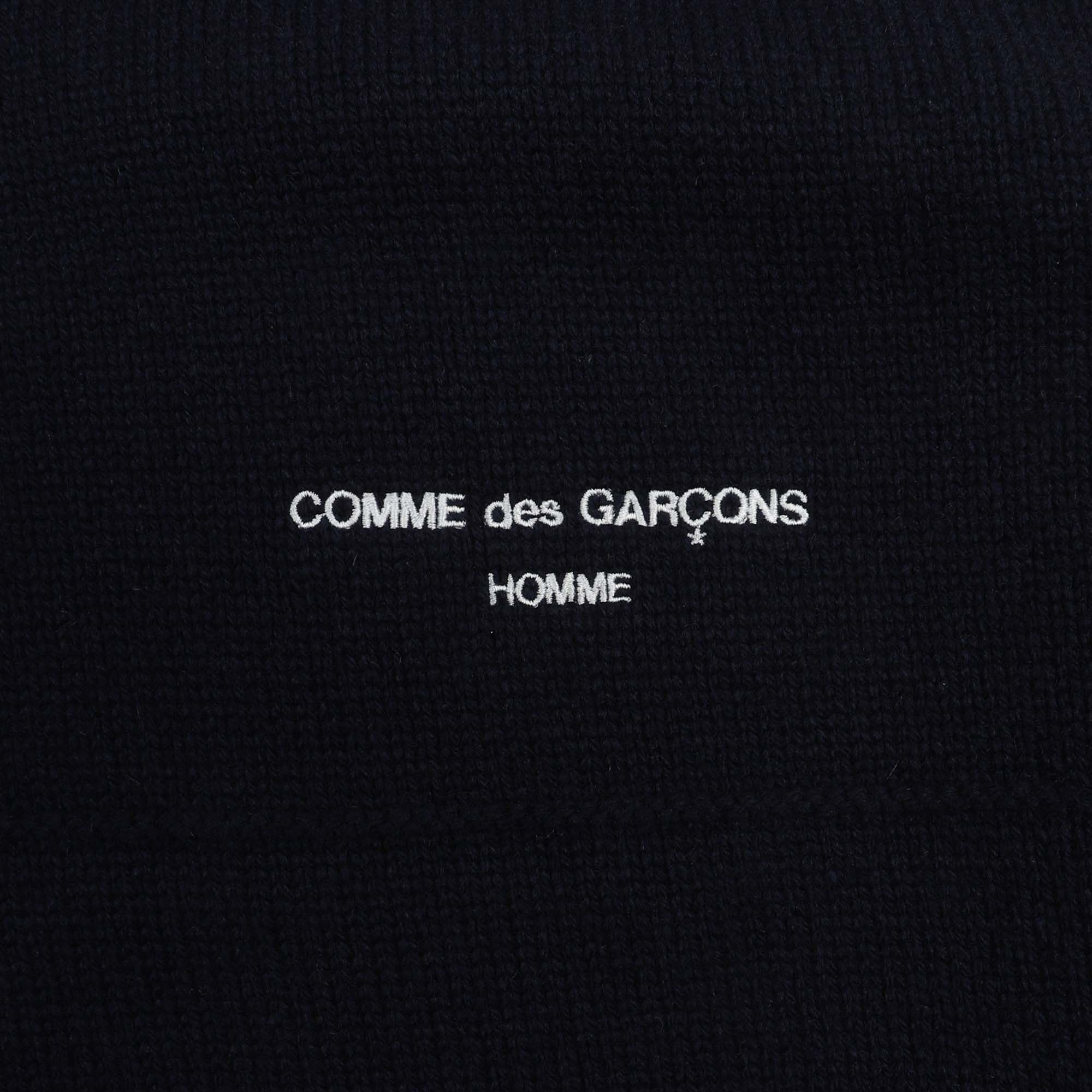 Lamb Wool Jersey Hoodie - Navy product photo