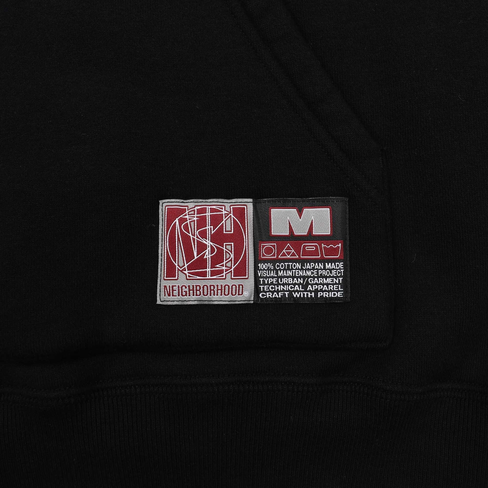 NH X SUBWARE LS Hooded Sweat - Black product photo
