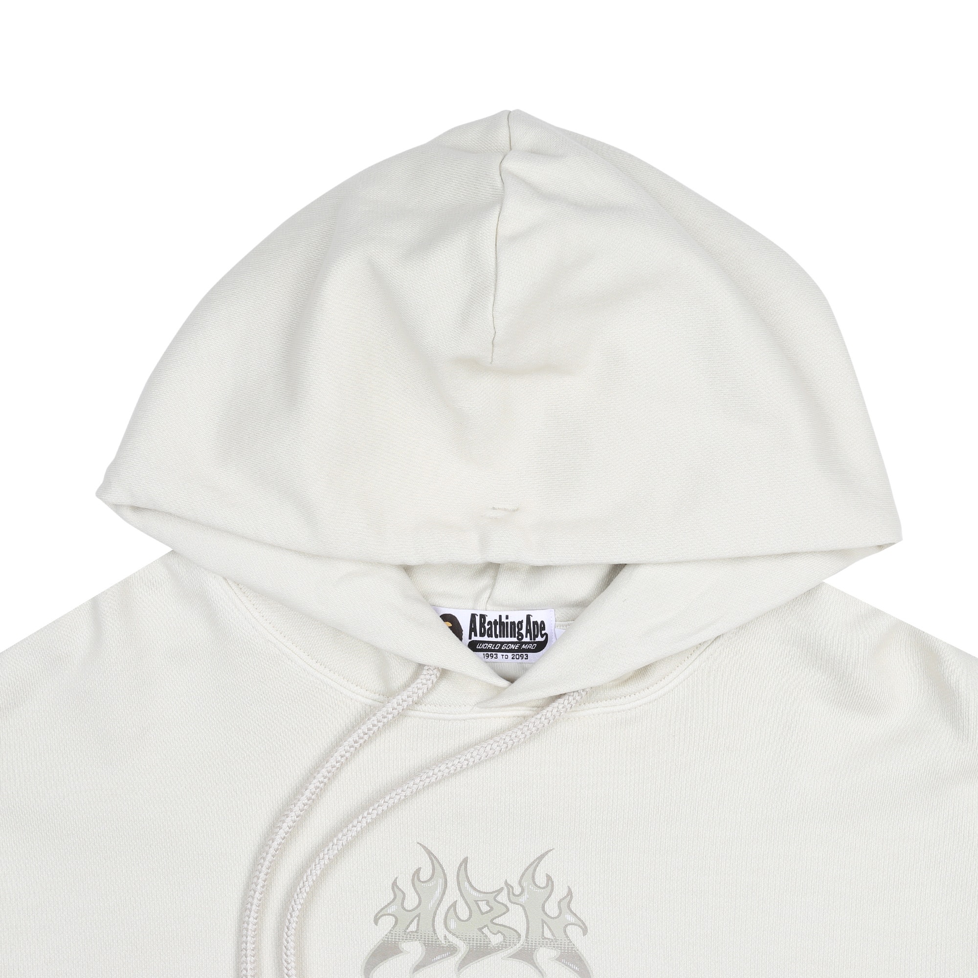Flame Garment Dyed Pullover Hoodie - Ivory product photo