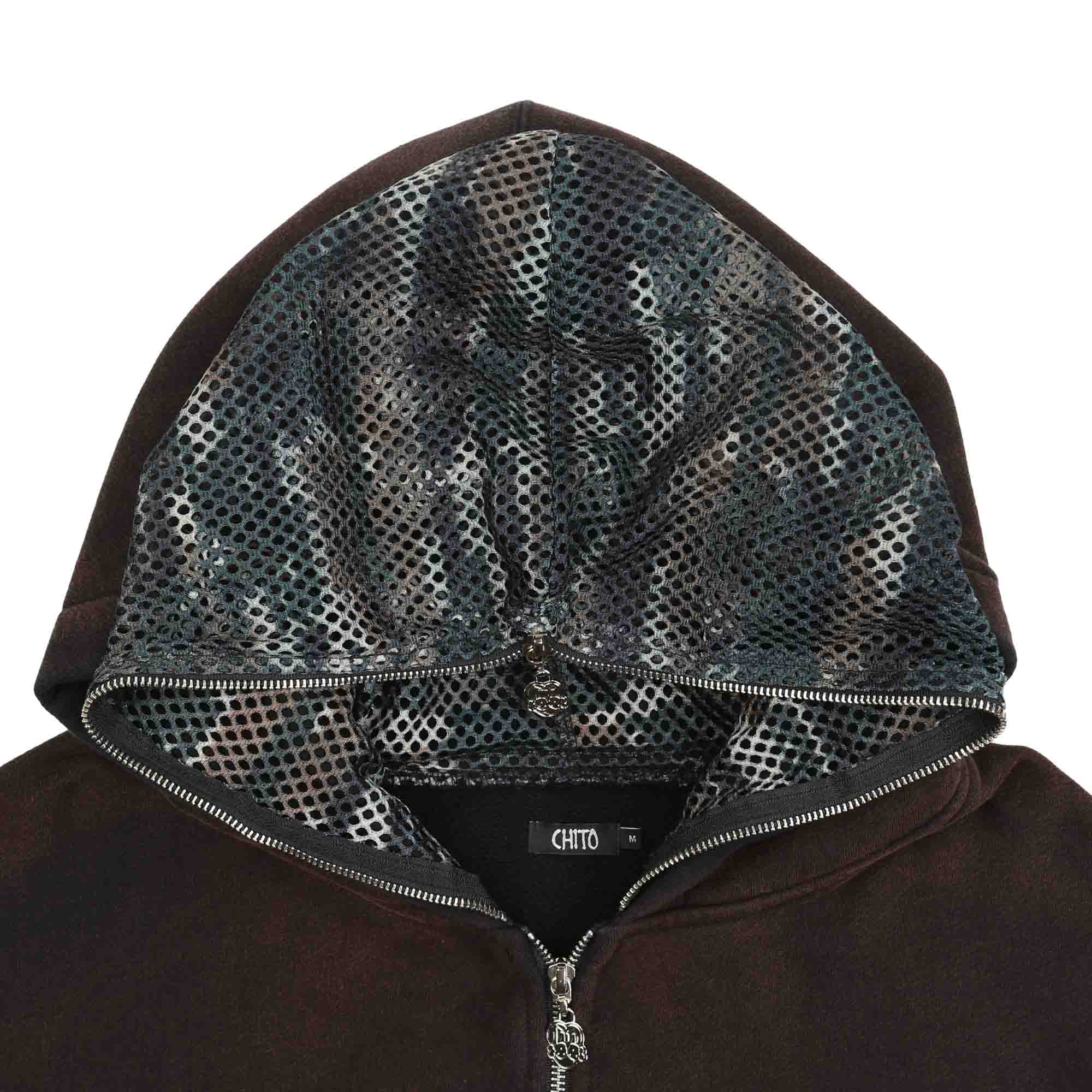 Camo Face Full Zip Hoodie - Black product photo