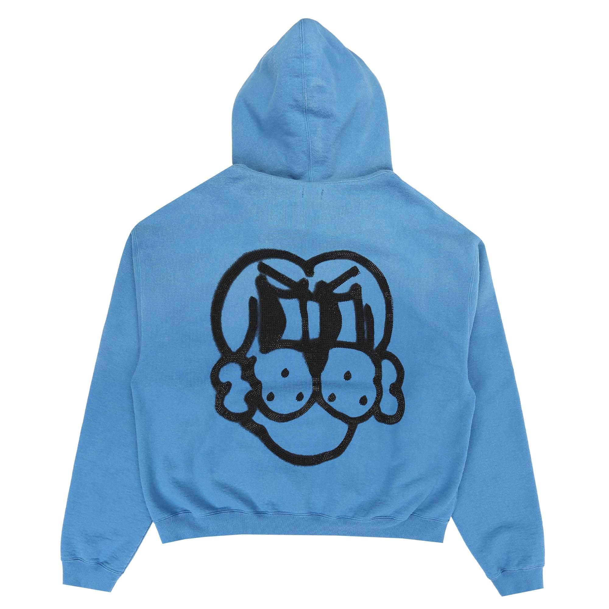 Shiny Finesse Pup 1/4 Zip Pullover - Washed Blue product photo