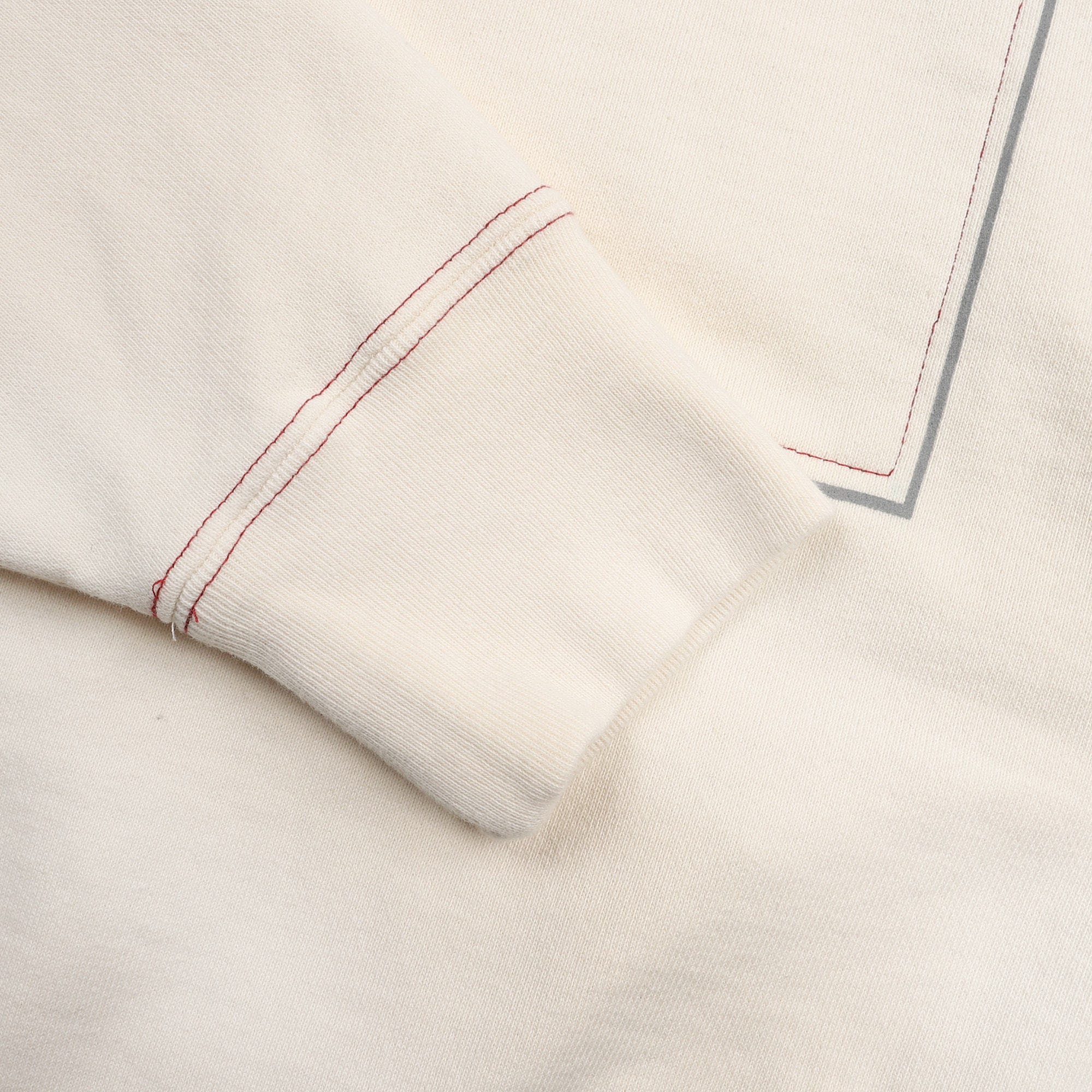 Wide Rib Cut Heavy Hoody - Beige product photo