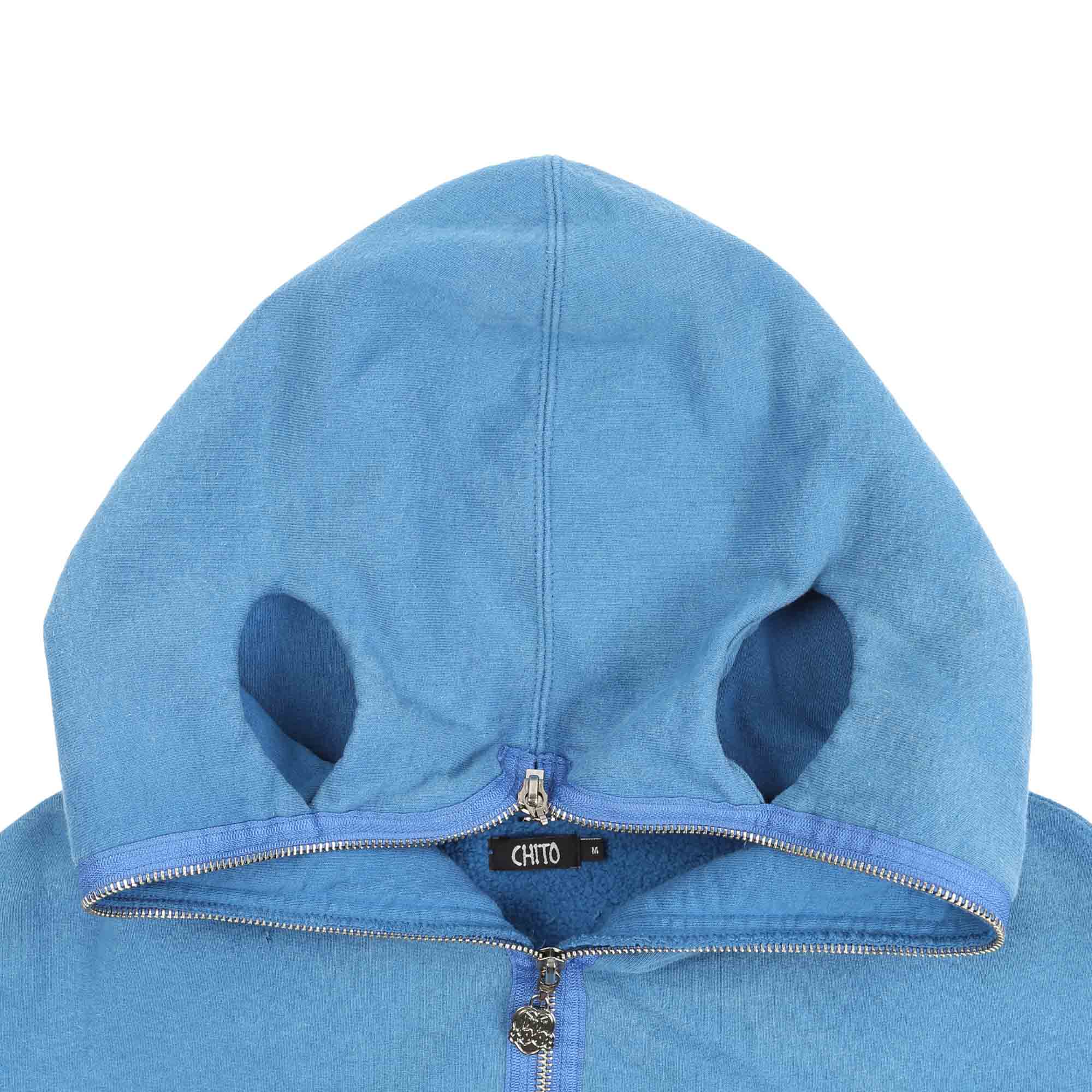 Shiny Finesse Pup 1/4 Zip Pullover - Washed Blue product photo