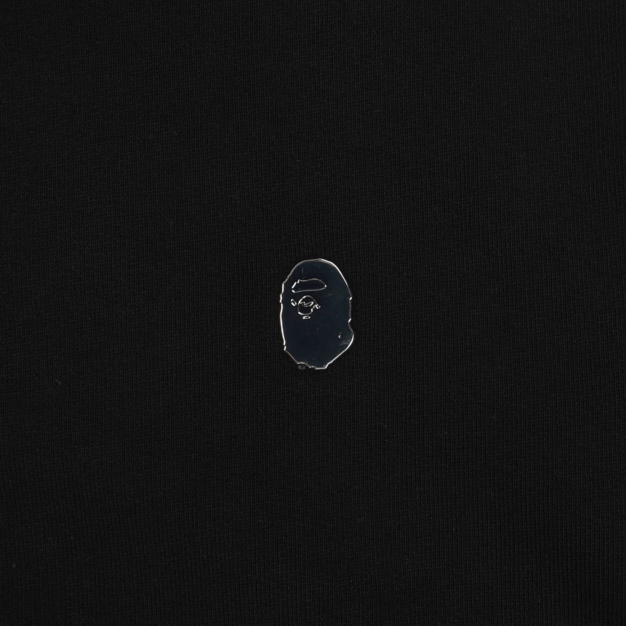 One Point Relaxed Fit Zip Hoodie - Black product photo