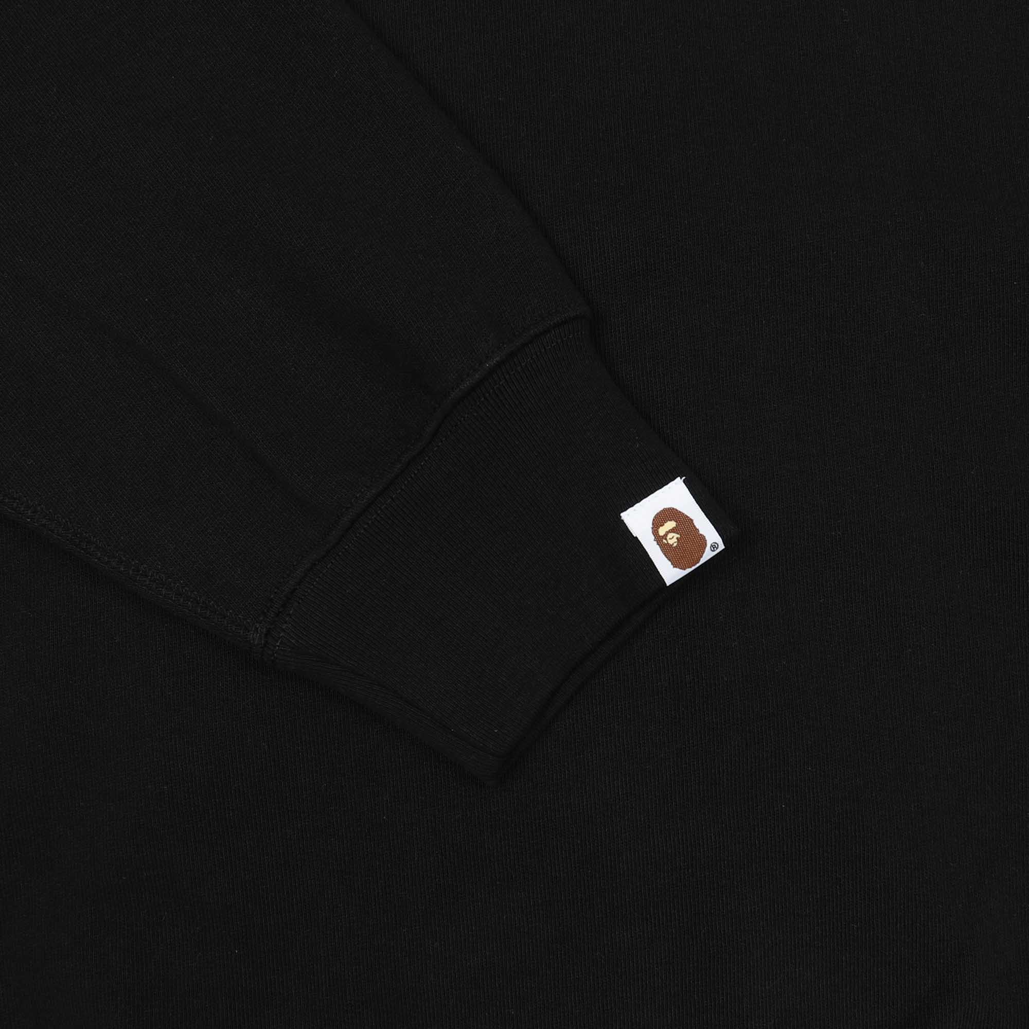 One Point Relaxed Fit Zip Hoodie - Black product photo