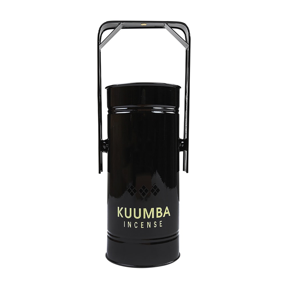 Metal Can Incense Burner Black/ Natural product photo