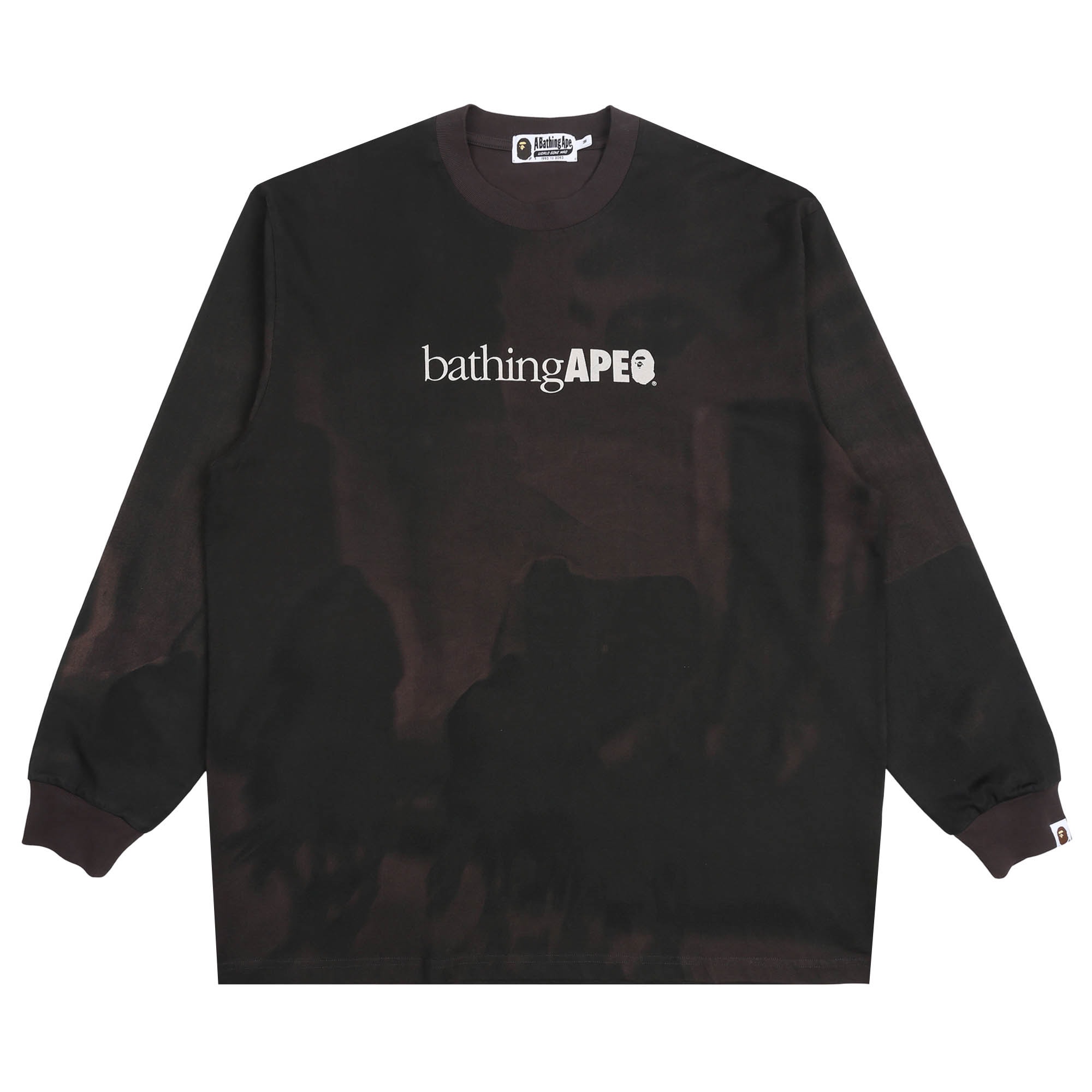 Overprint Logo Relaxed Fit L/S T-Shirt - Black product photo